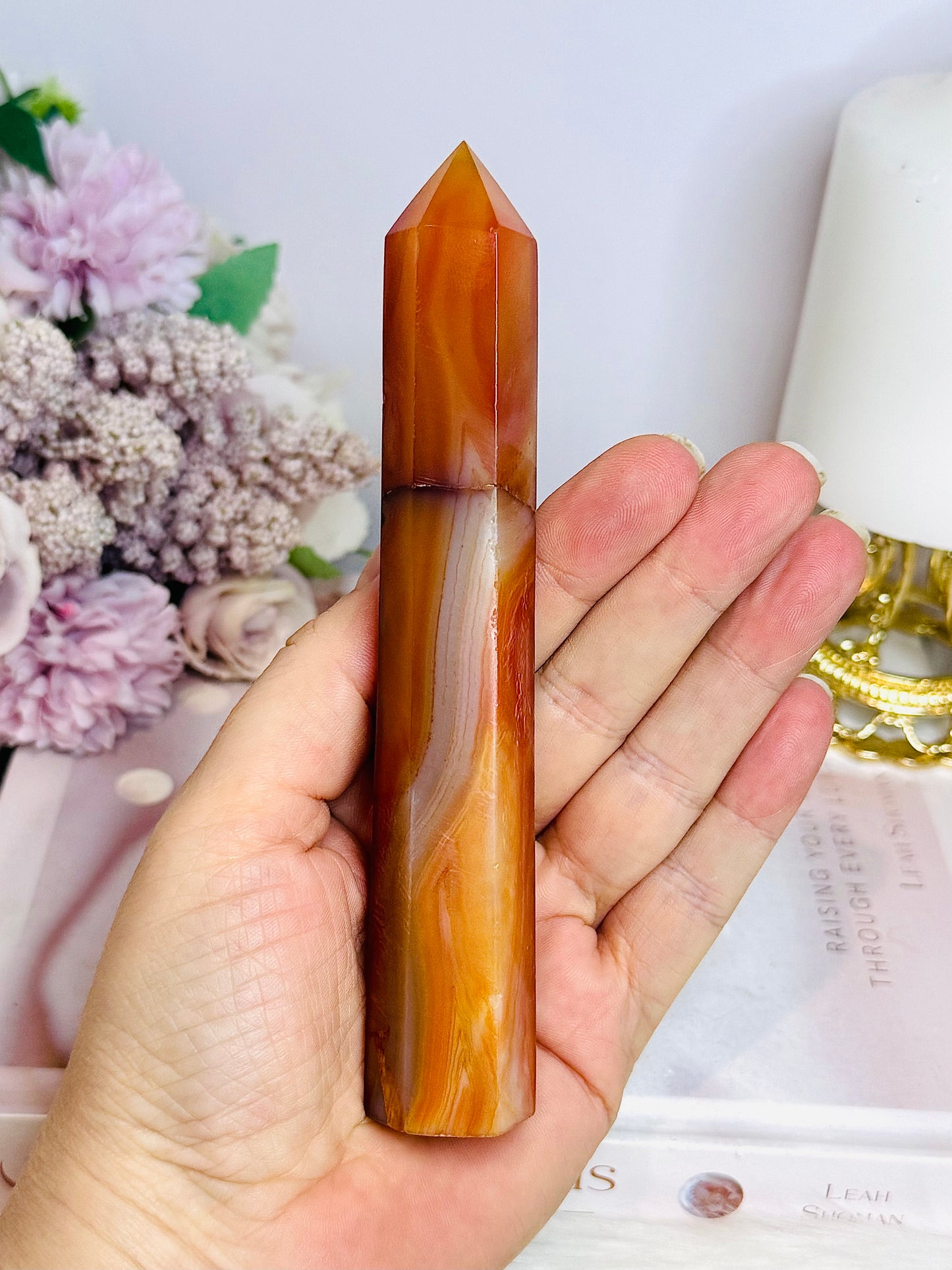 Carnelian Tower 14.5cm