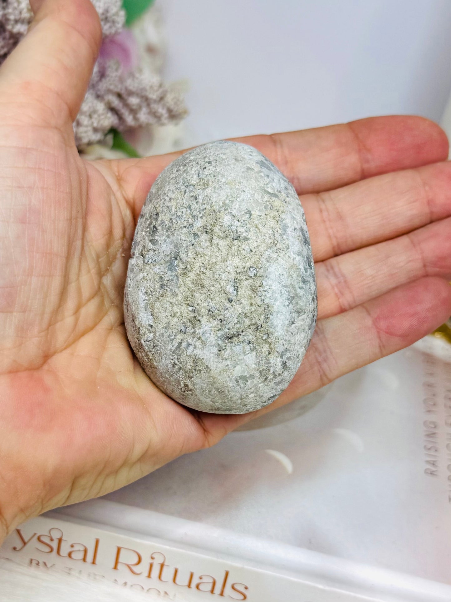 Blue Celestite Crystal Egg 7cm