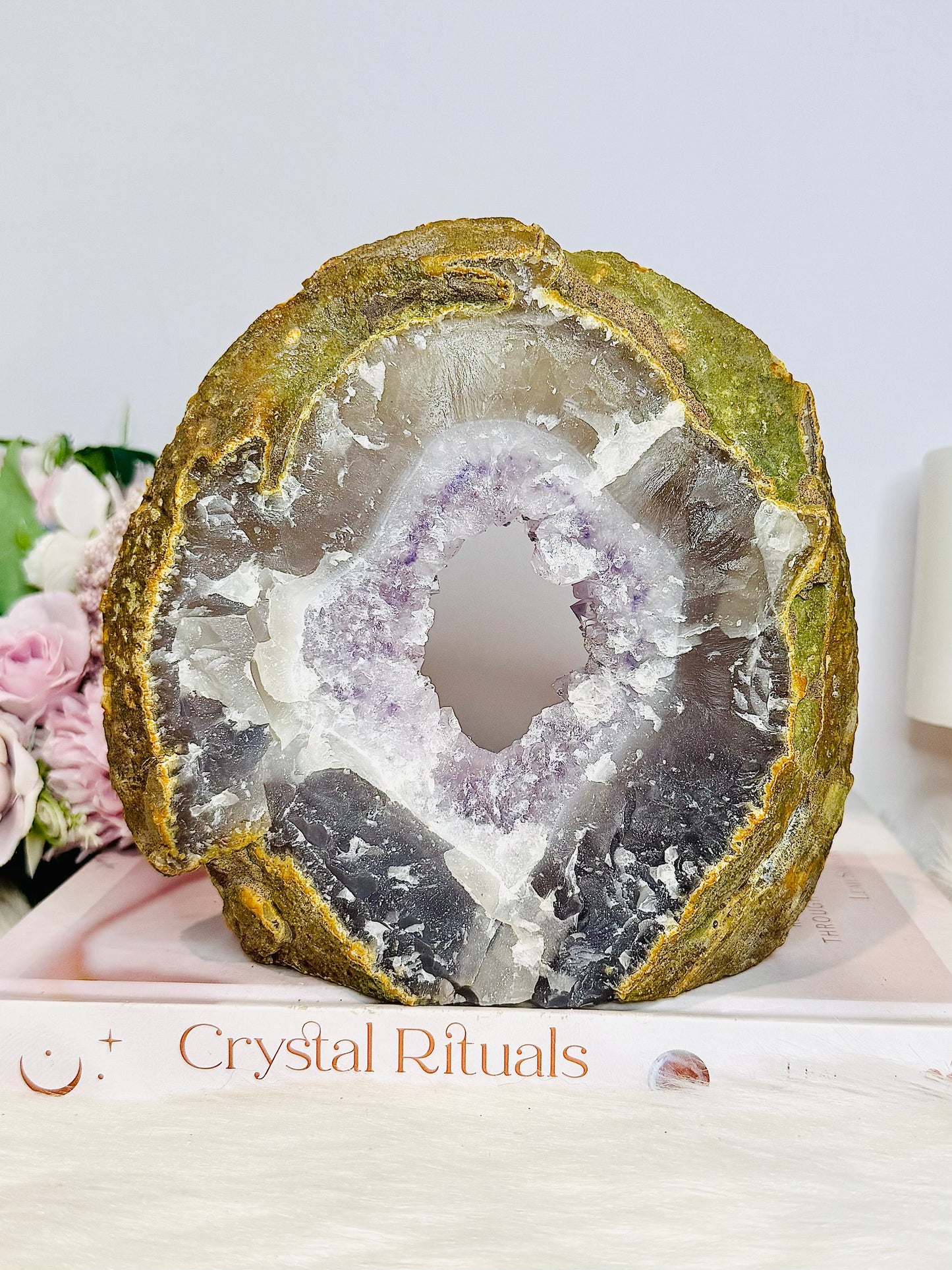 Large Druzy Amethyst | Agate Slab 16cm 745g