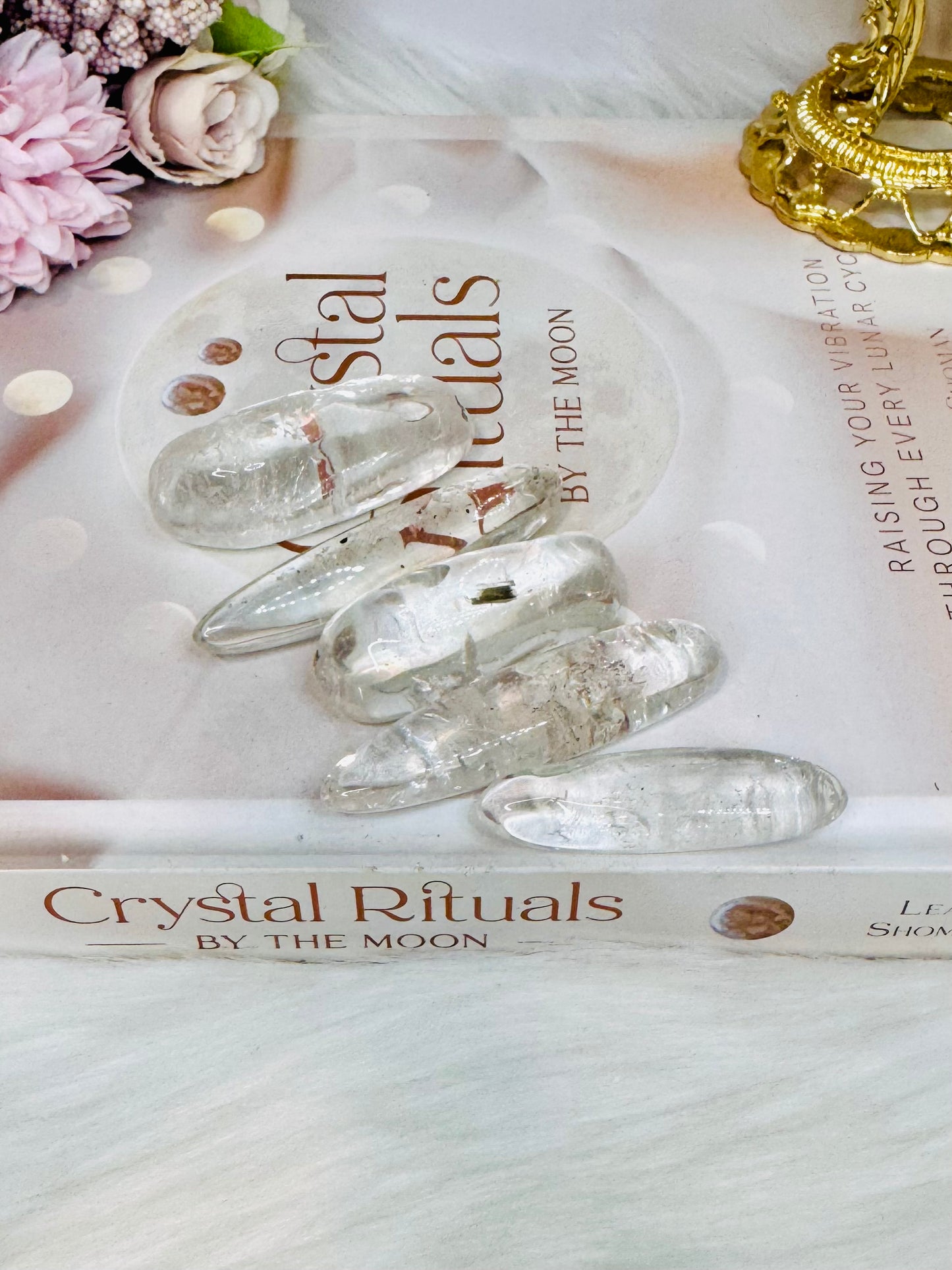 Set of 5 Clear Quartz Pocket Wands