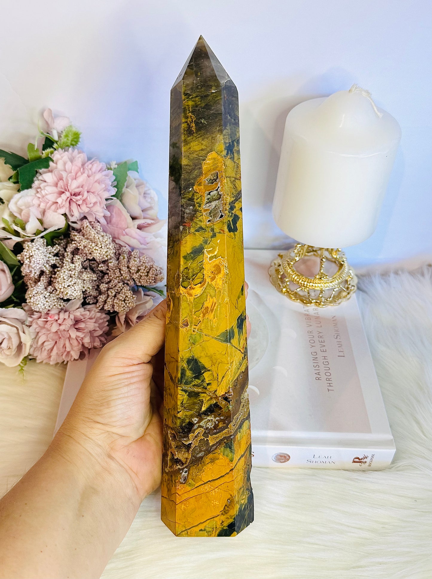 ⚜️ SALE ⚜️ Incredible Energy ~ Large Chunky 27cm Pietersite Druzy Tower