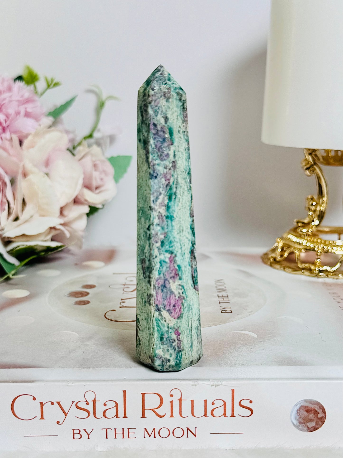 Gorgeous Natural 10cm Ruby Fuchsite Tower