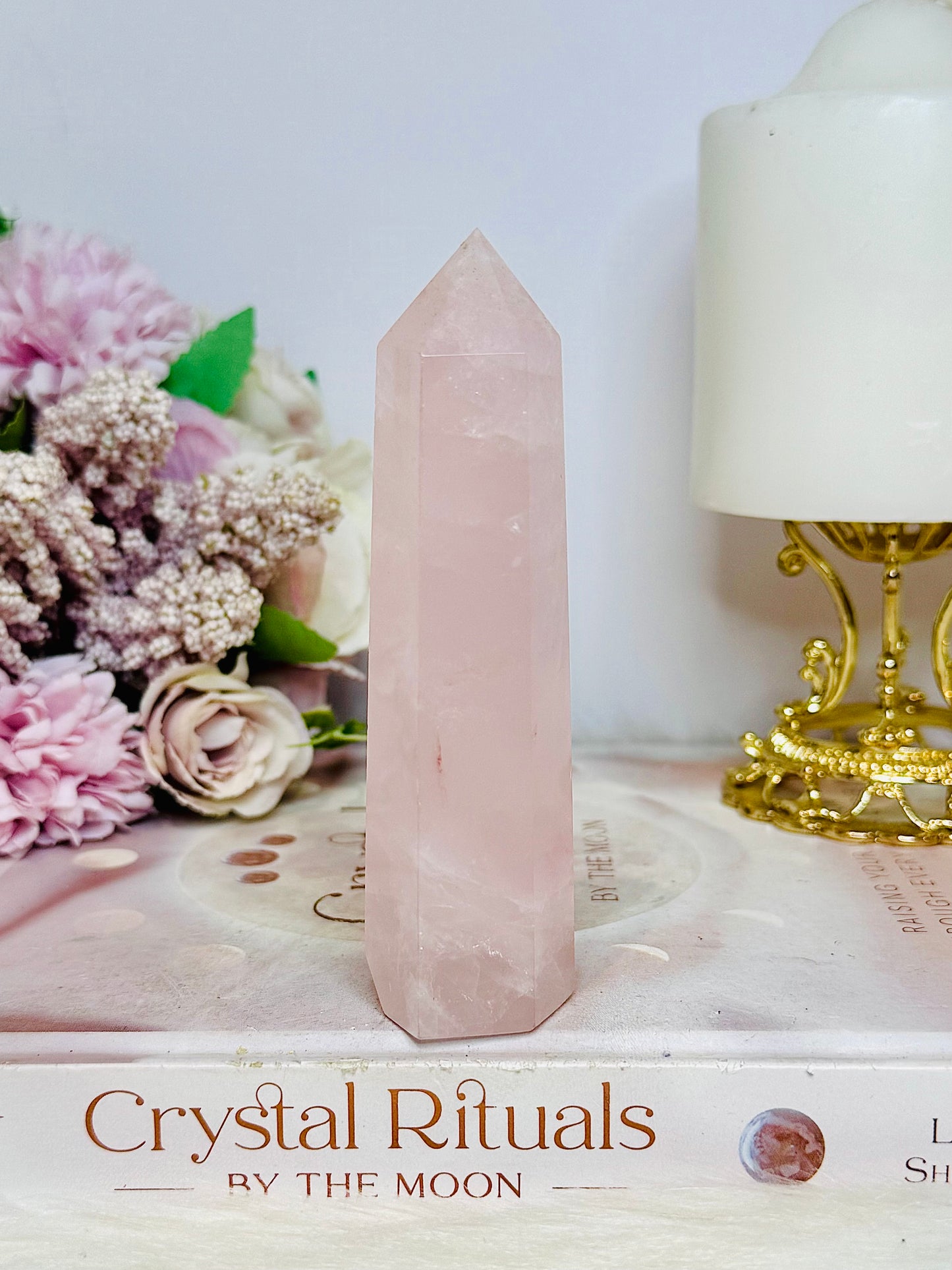 Rose Quartz Tower 11cm