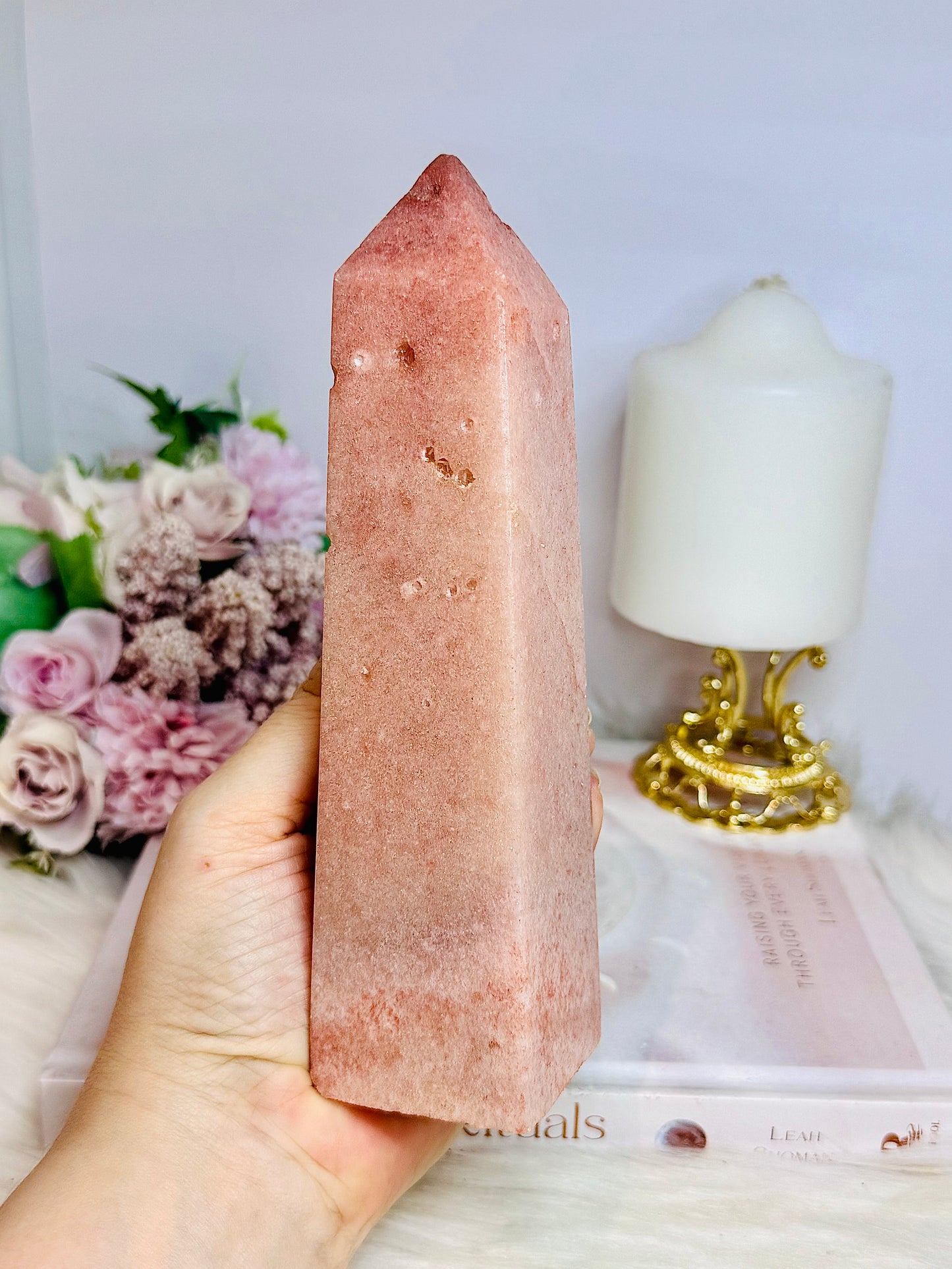 Large Pink Amethyst Chunky Tower 17.5cm