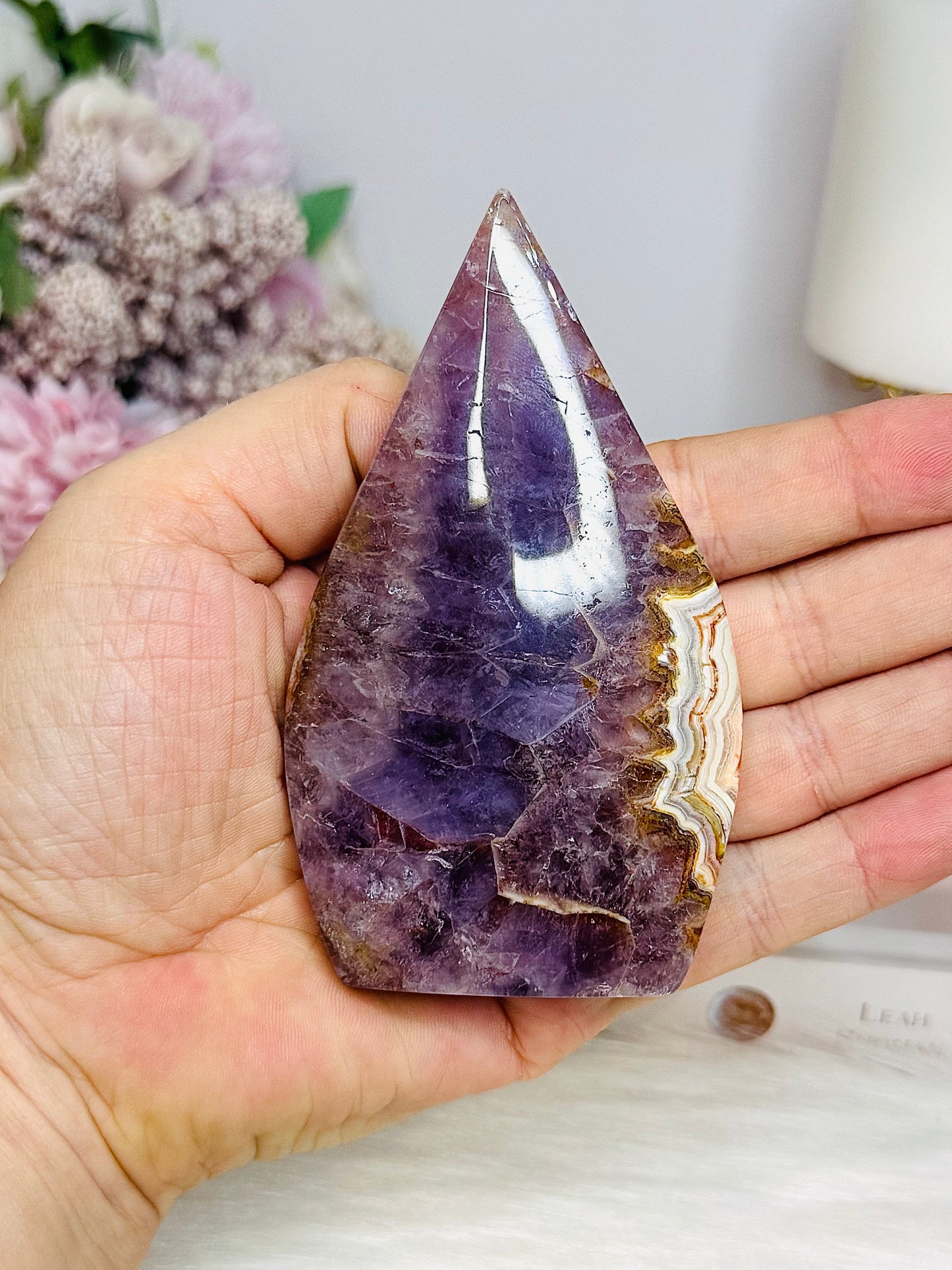 Crazy Lace Amethyst Freeform | Flame 10.5cm