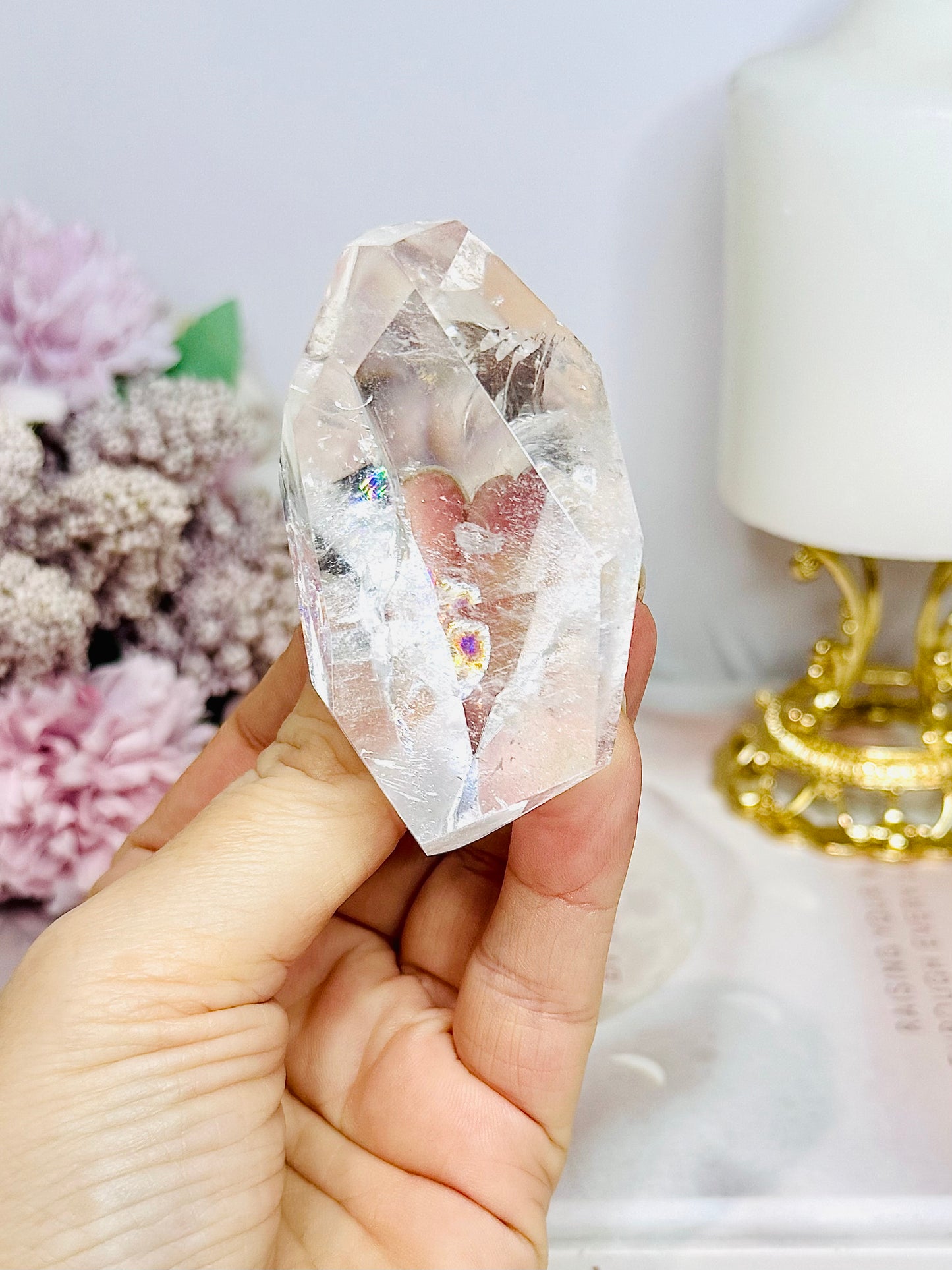 High Grade Clear Quartz Freeform 7cm