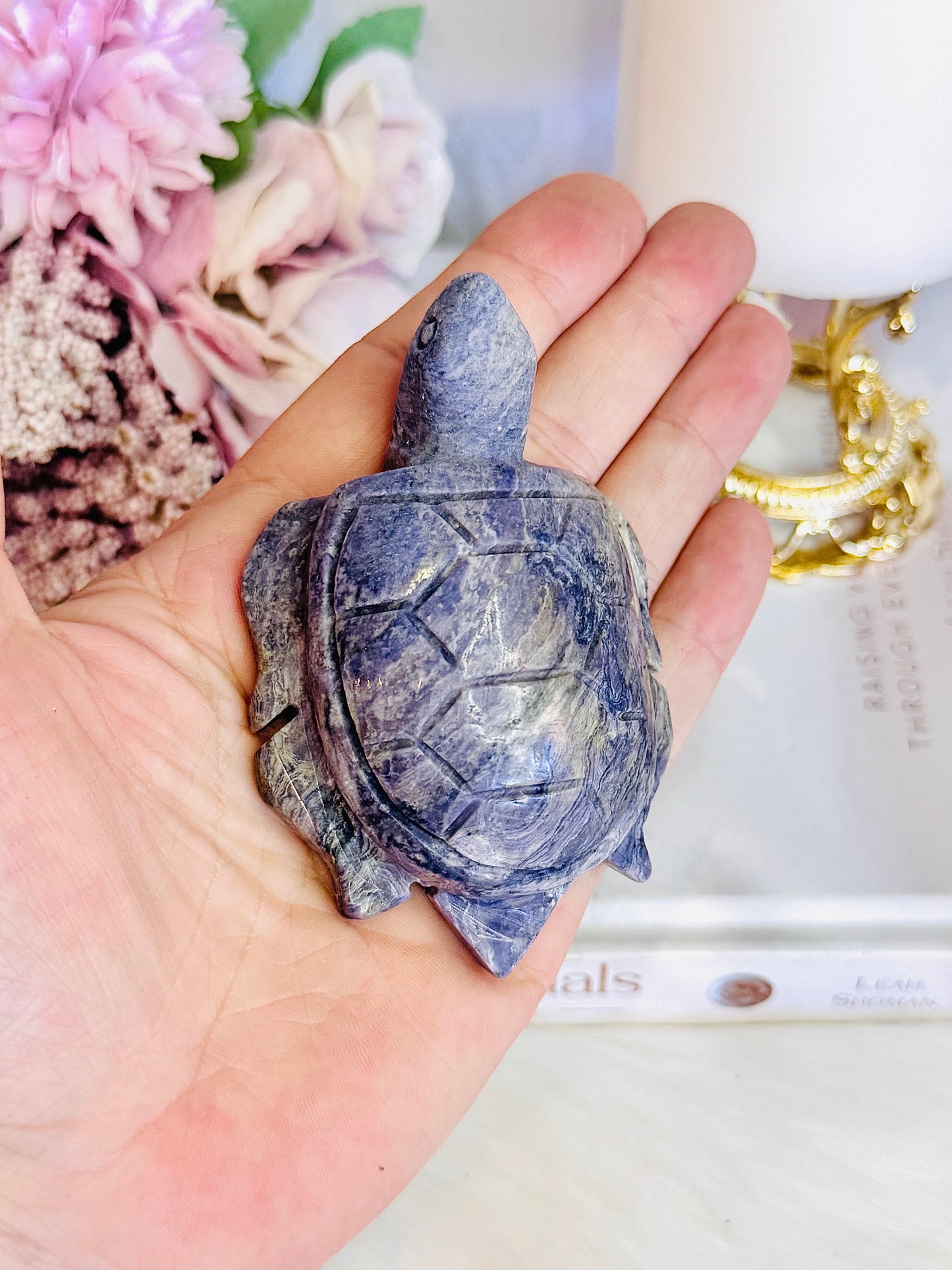 Tiffany Stone 8cm Chunky Carved Turtle