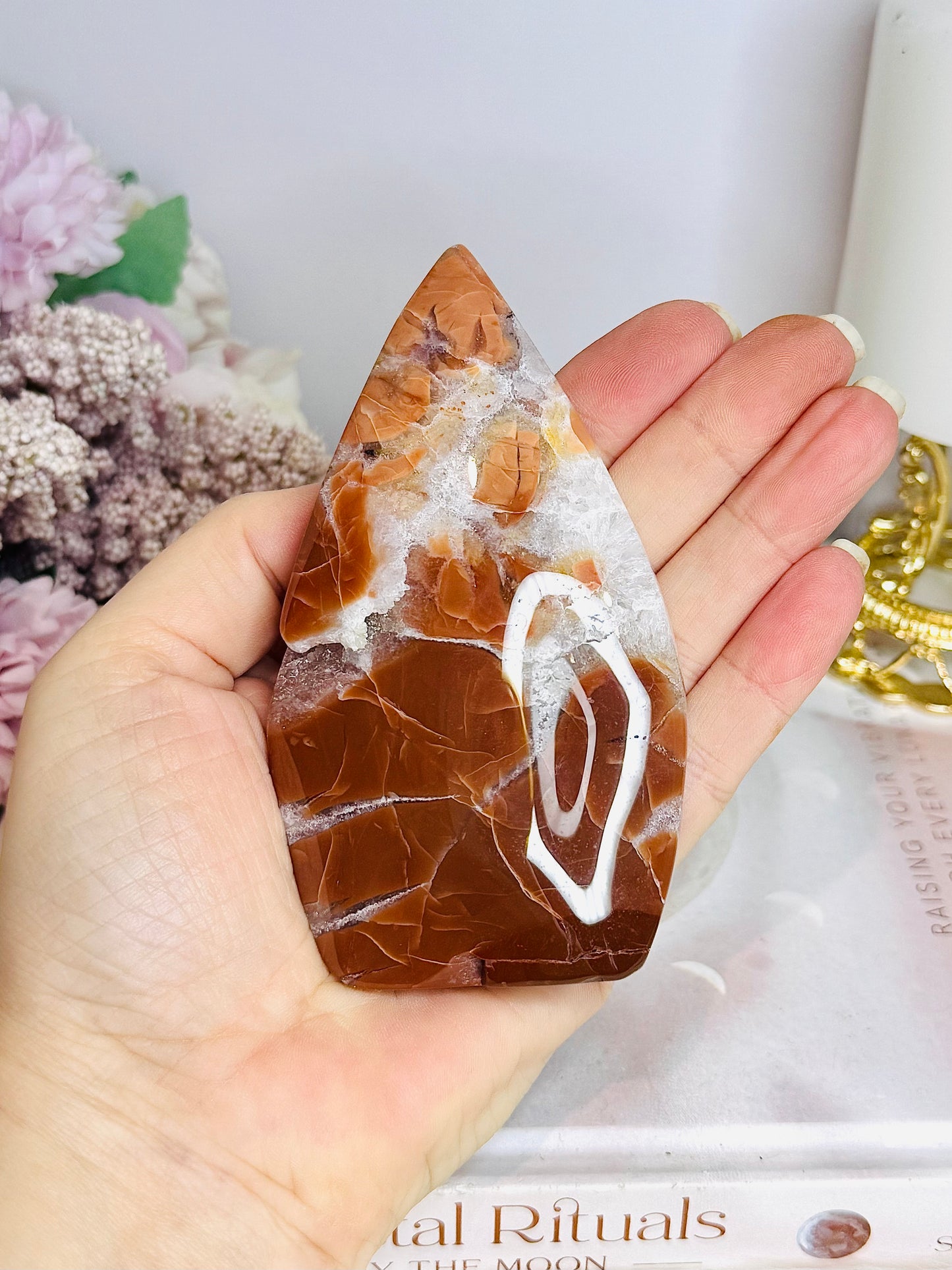 Agate Druzy Flame | Freeform 11cm