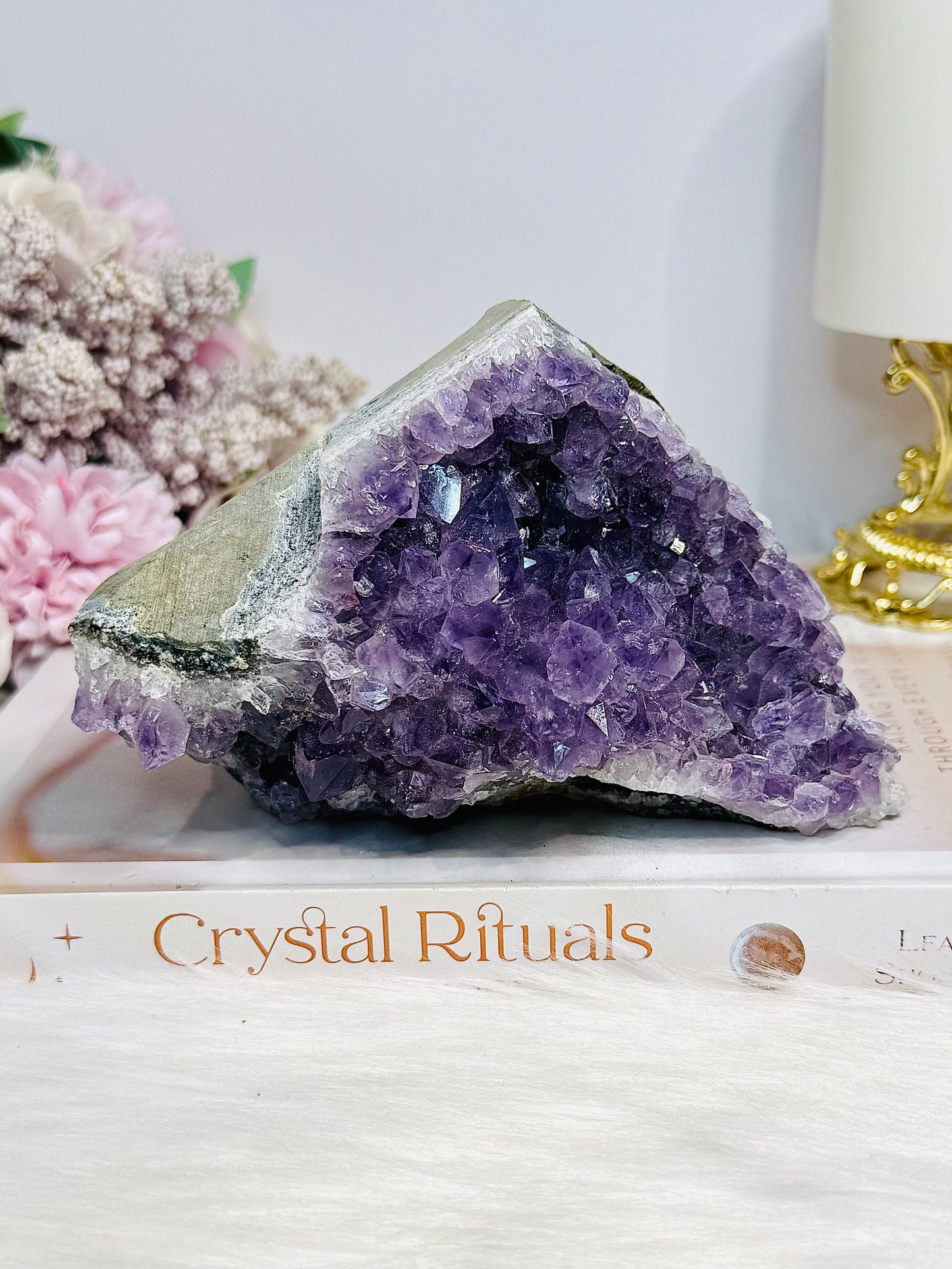 Natural Amethyst Base Cut Cluster 13cm 940g