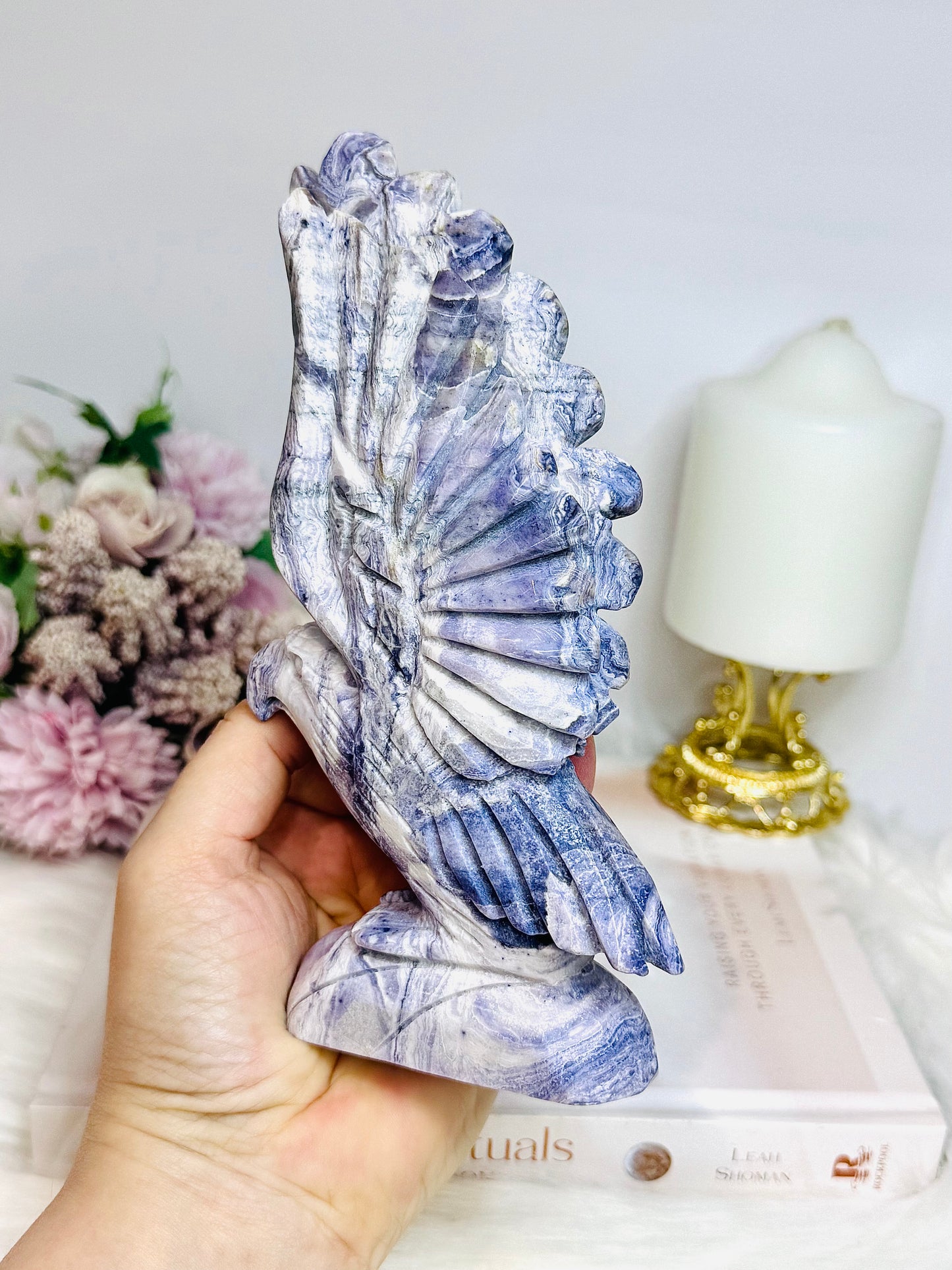 Tiffany Stone Carved Eagle | Bird 18cm 641g