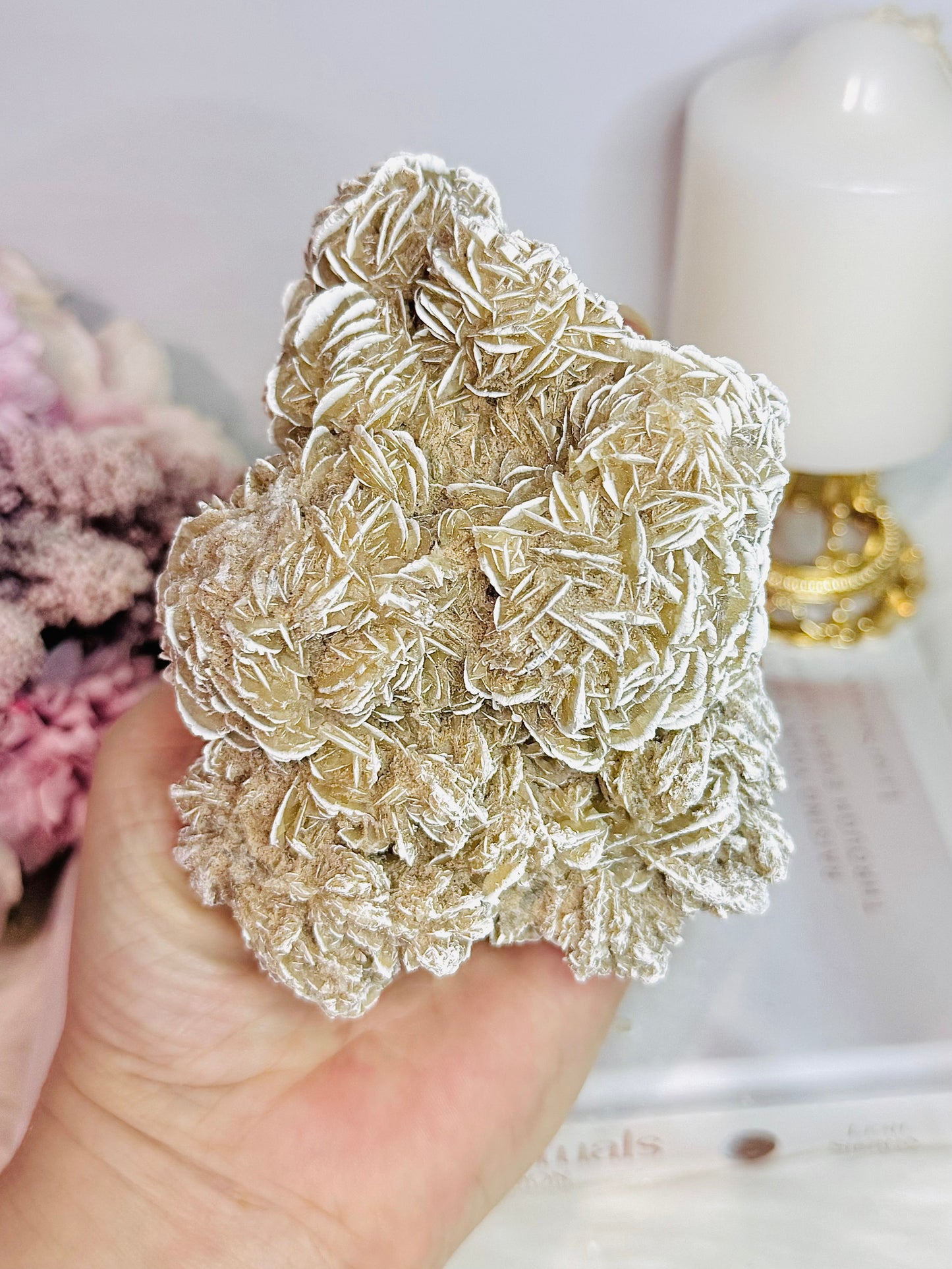 Natural Large Desert Rose Selenite Specimen 12cm 463grams