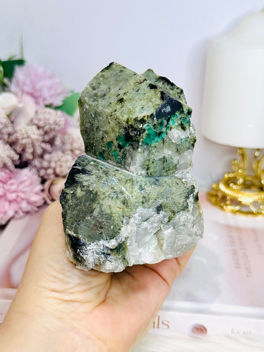 Natural Large Green Emerald Chunky Specimen 412g