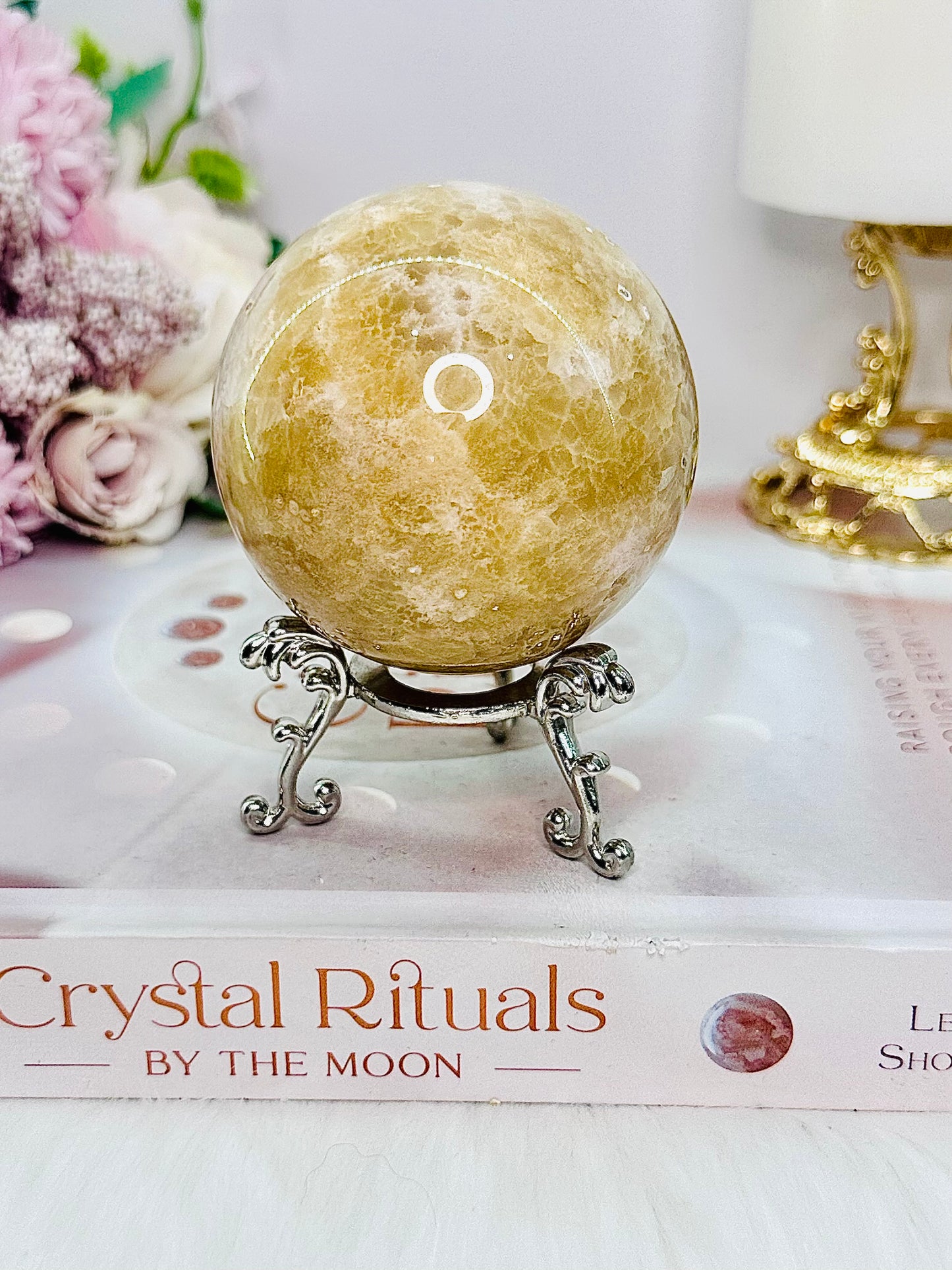 ⚜️ SALE ⚜️ Beautiful 329gram Druzy Pink Amethyst Sphere on Stand From Brazil