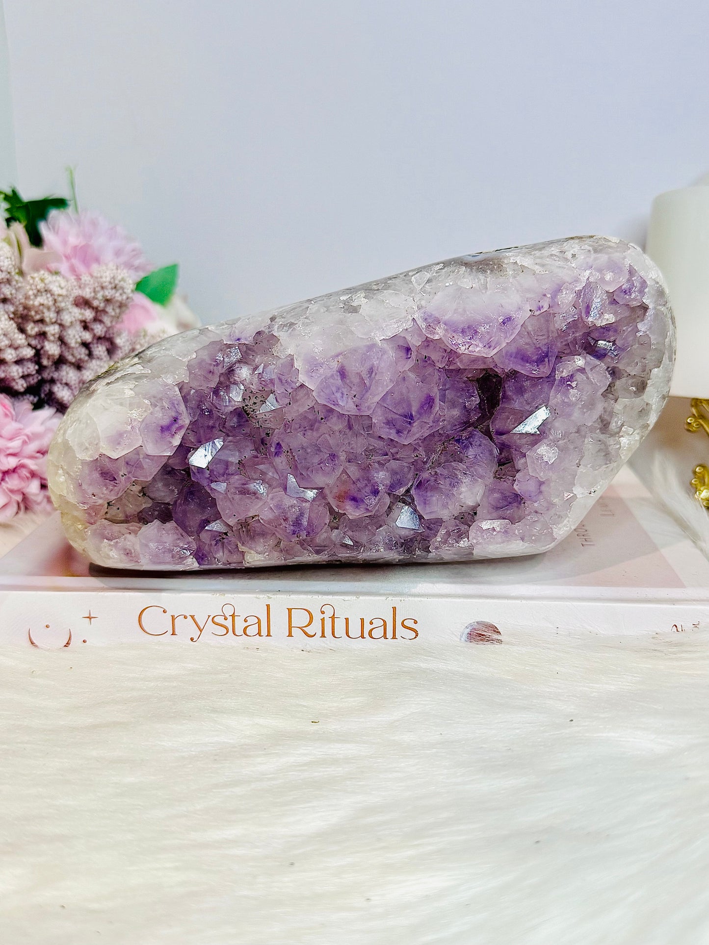 Large Chunky 1.42KG 19cm Amethyst Natural Cluster From Brazil
