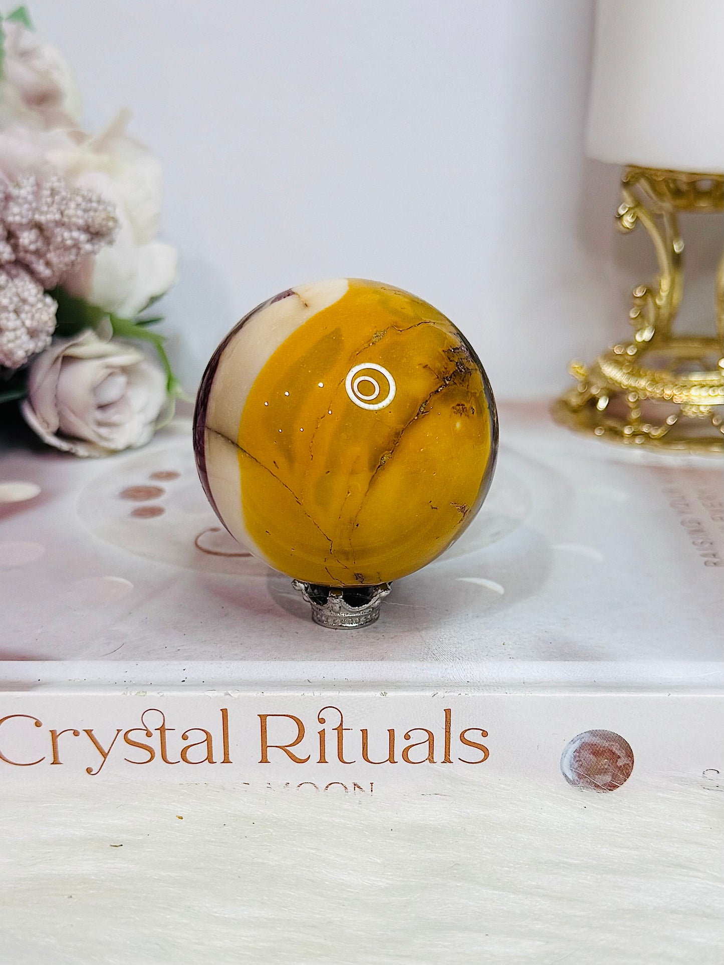 Mookaite Jasper Sphere 170g On Stand