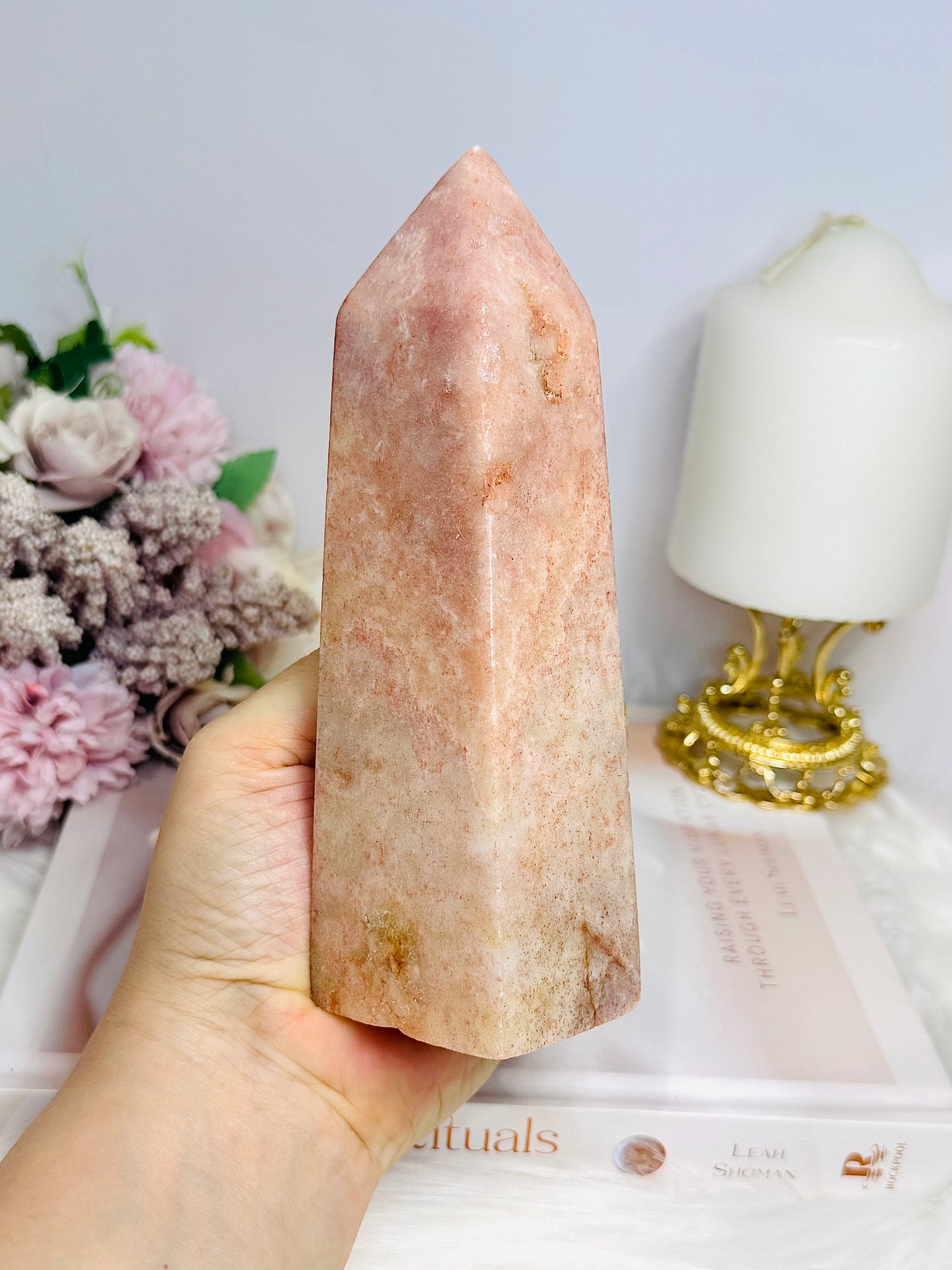 Large Pink Amethyst Chunky Tower 566g 16cm