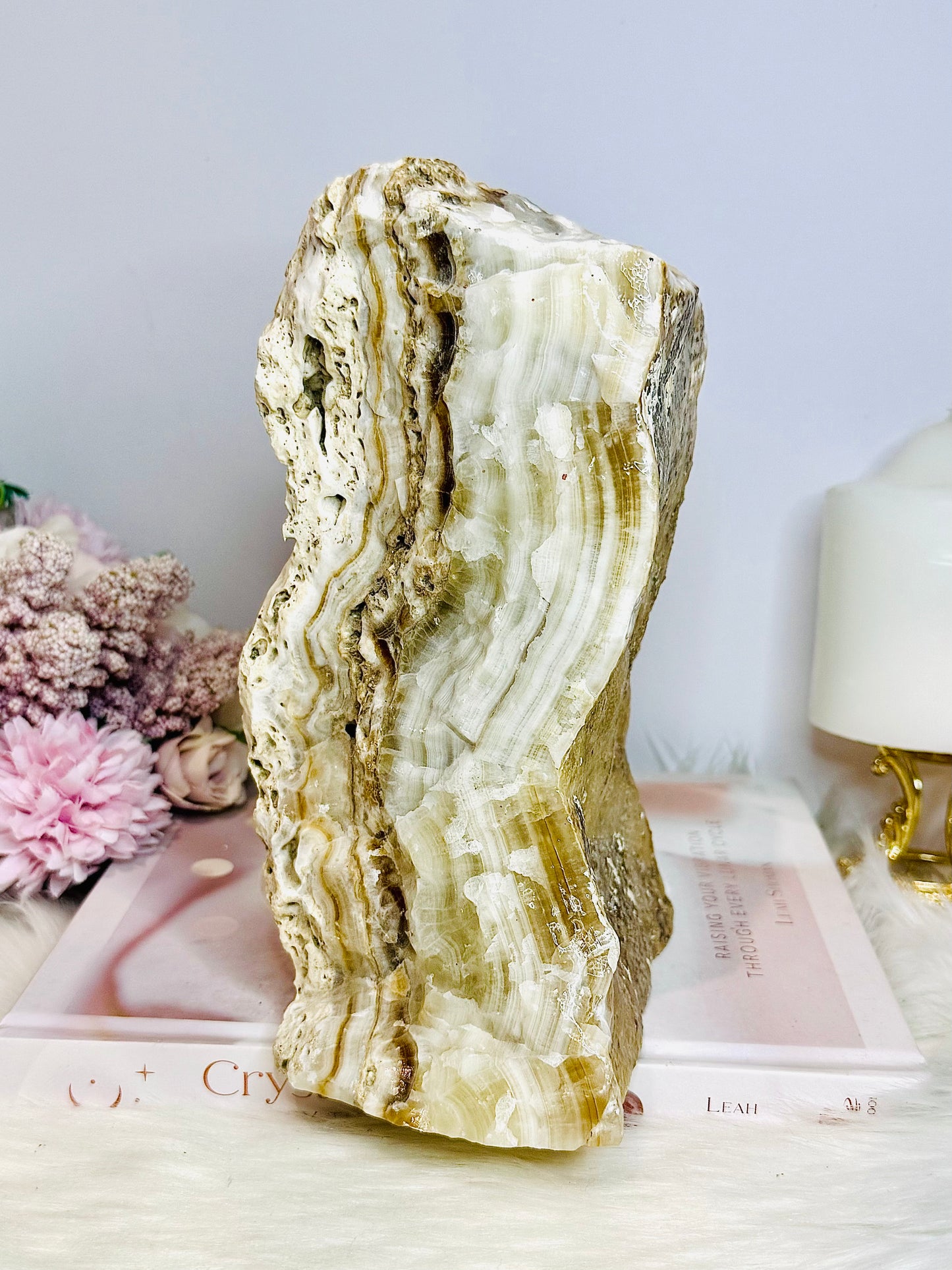 Huge Natural Aragonite Freeform | Slab 20cm Tall 3KG