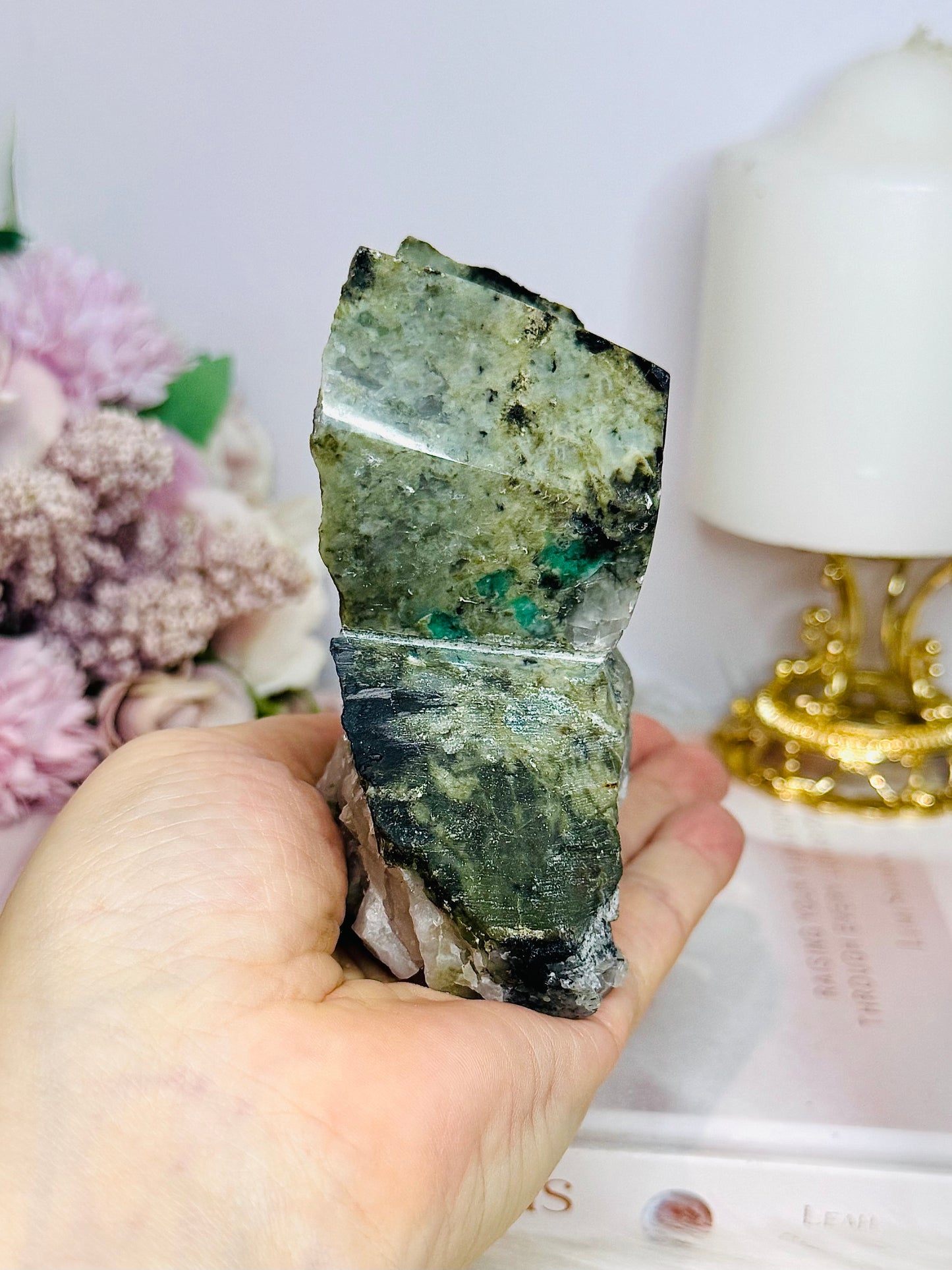 Natural Large Green Emerald Chunky Specimen 412g