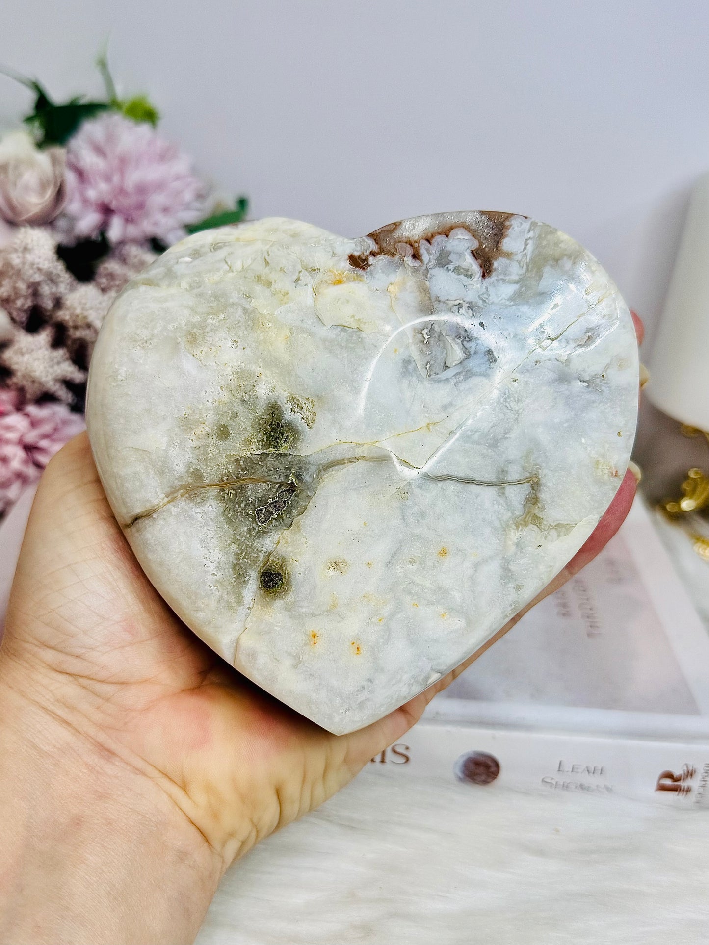 Large Druzy Amethyst Cluster Heart 10cm 681g