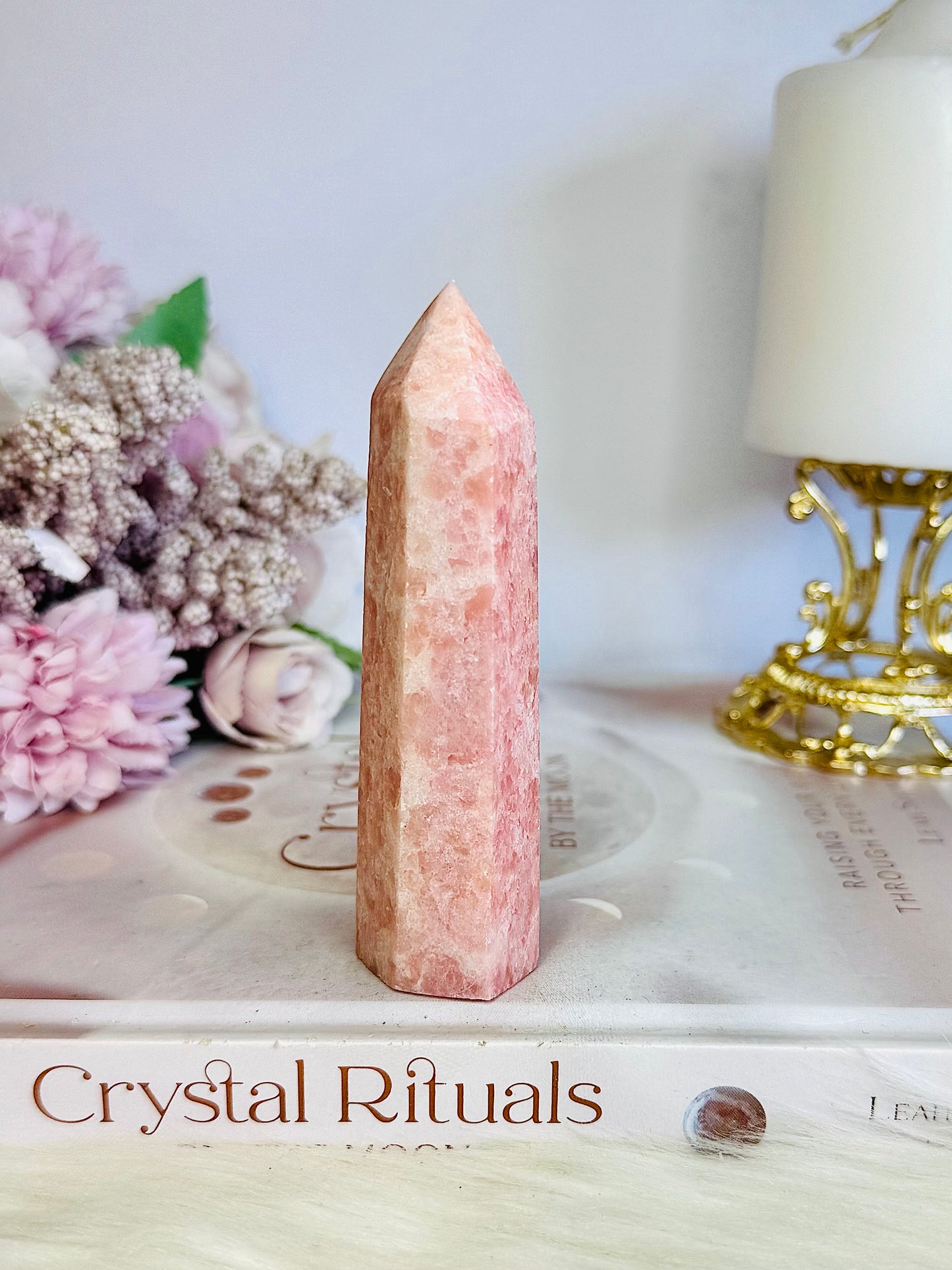 Pink Opal Tower 10.5cm