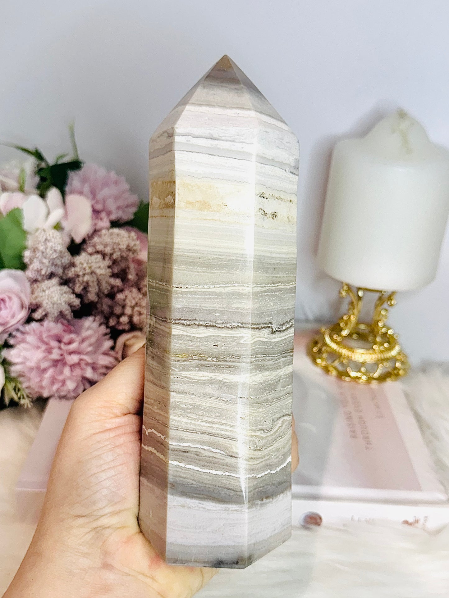 Large Banded Jasper Tower 19cm 880g
