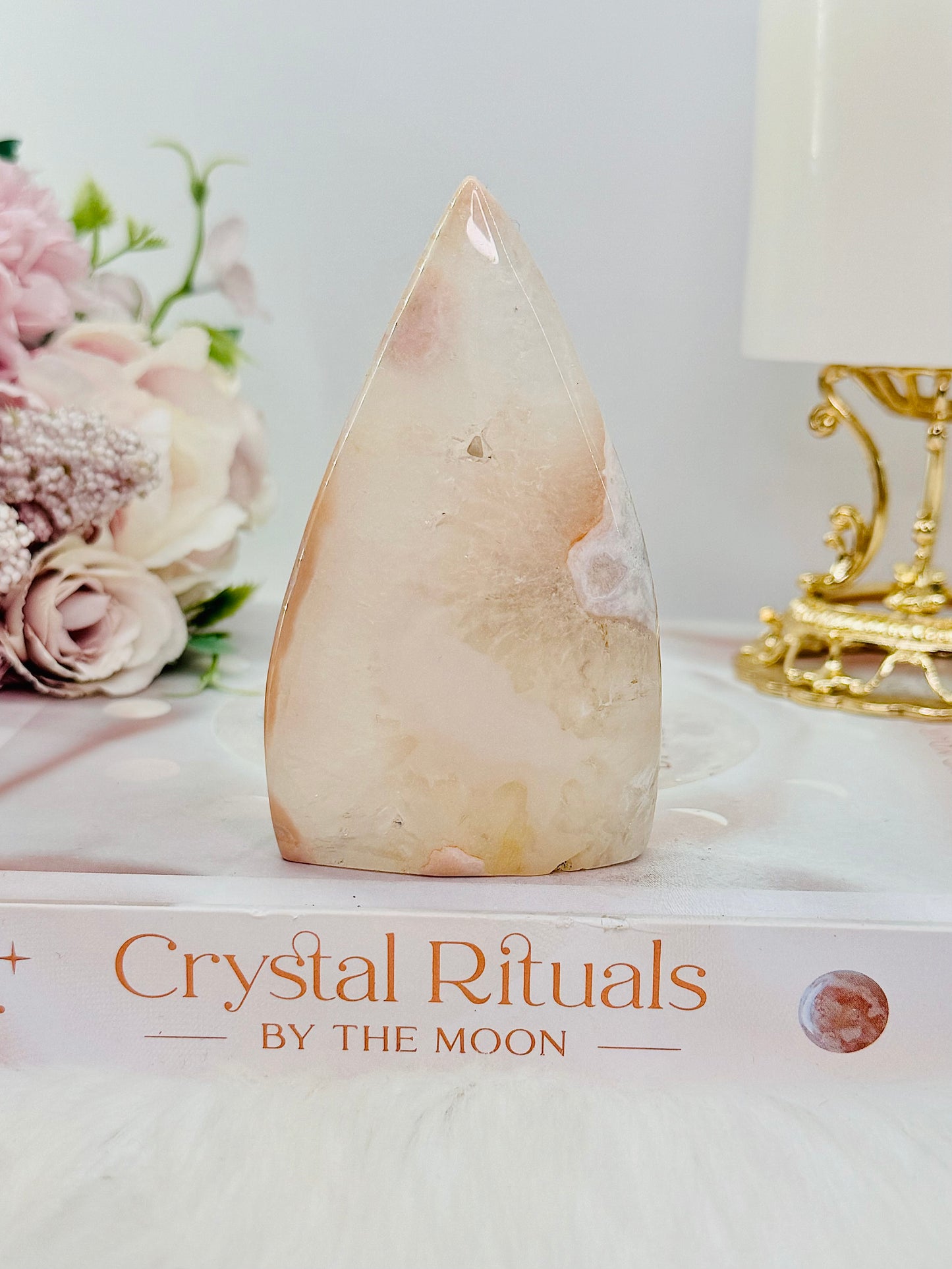 Beautiful 9.5cm Flower Agate Flame | Freeform