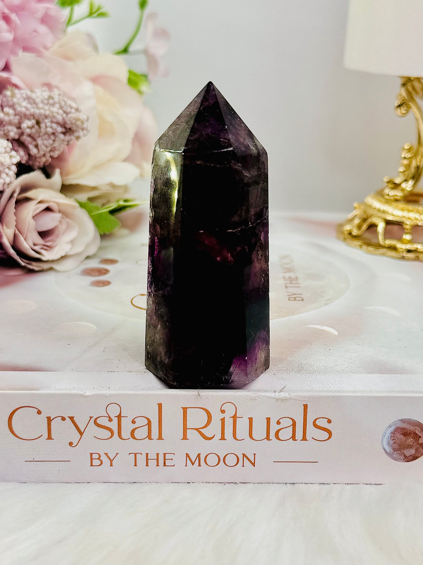 Purple Fluorite Tower 7.5cm