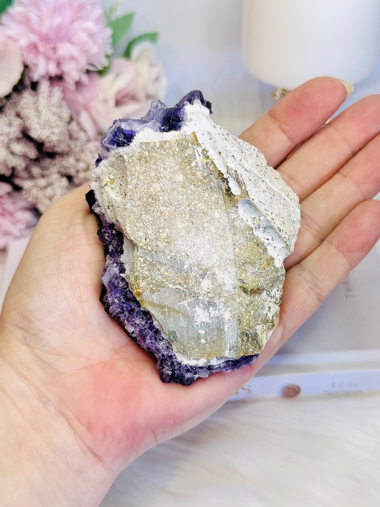 Stunning 353gram Natural Purple Fluorite Specimen