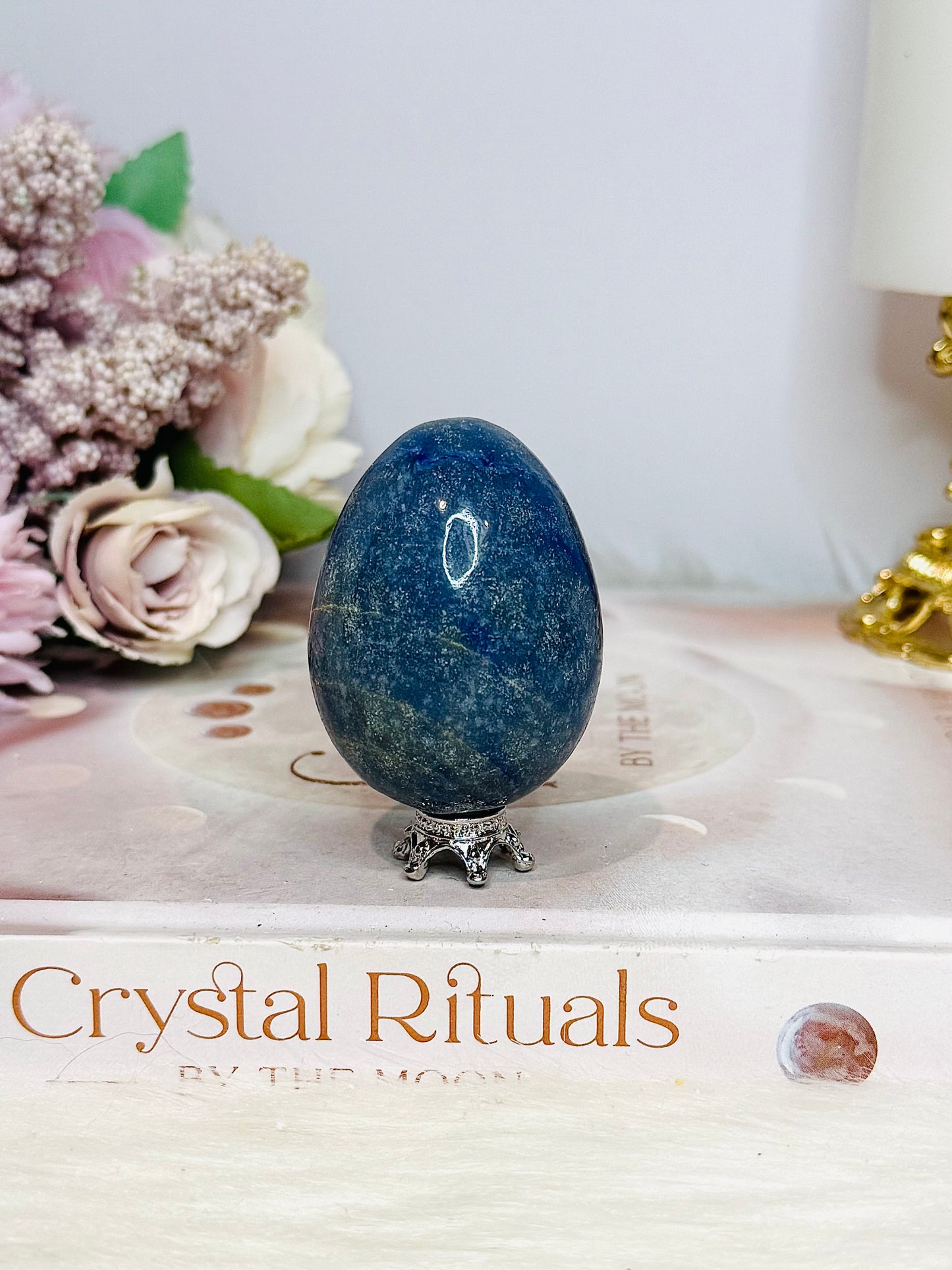 Blue Aventurine Egg On Stand 6cm