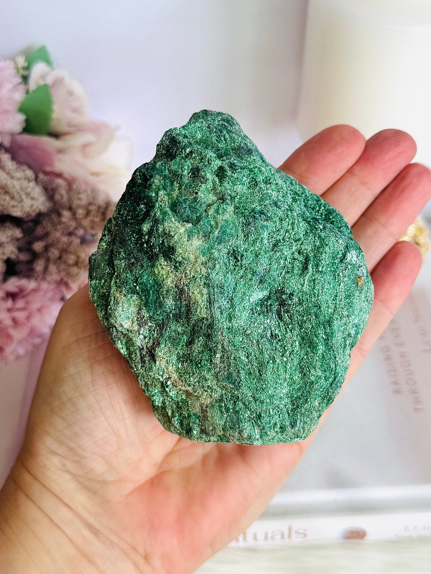 Gorgeous Natural Chunky Green Fuchsite Freeform Specimen 10cm
