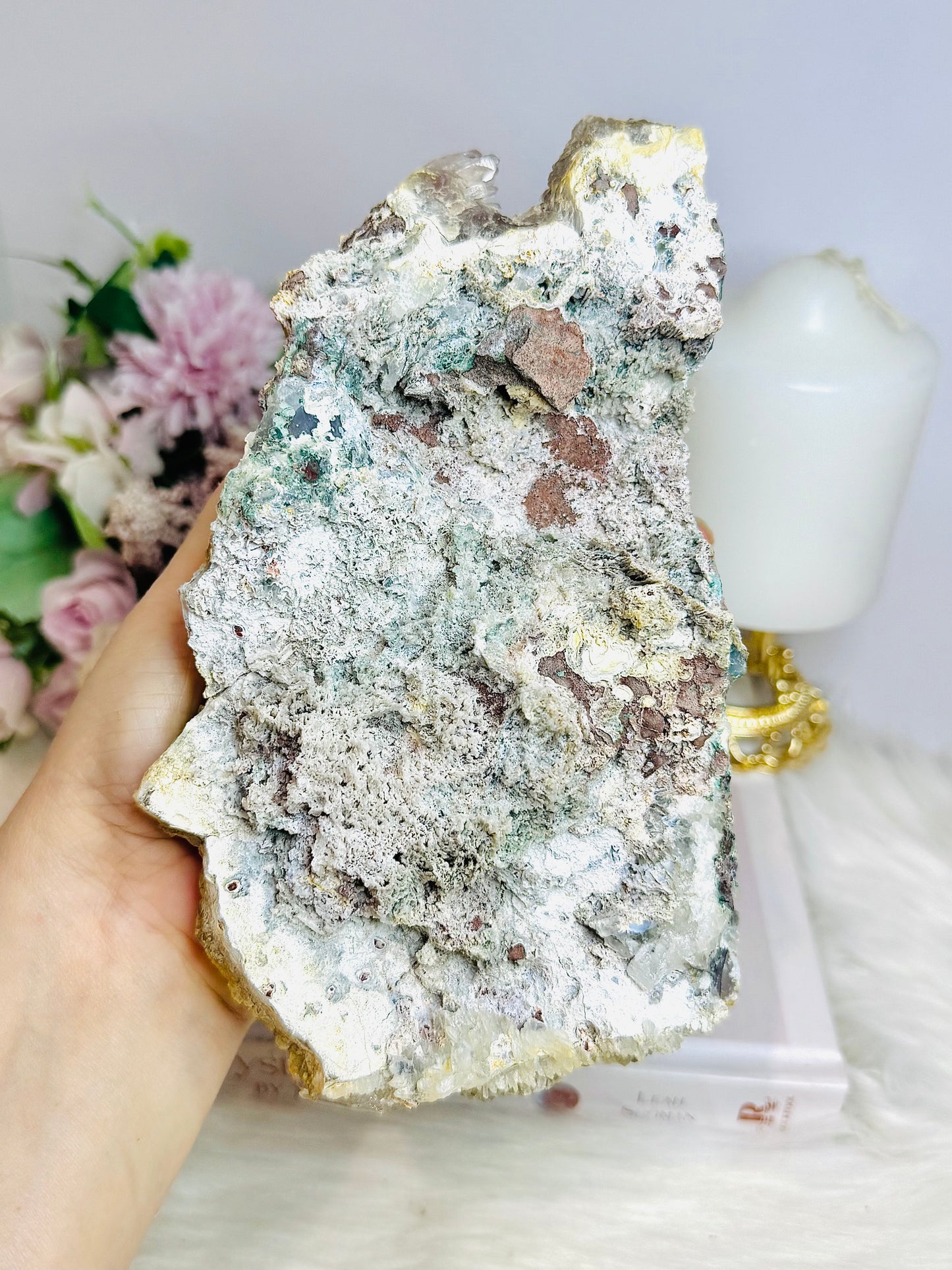 Large Natural Flower Amethyst | Zeolite Freeform Specimen 18cm 900g