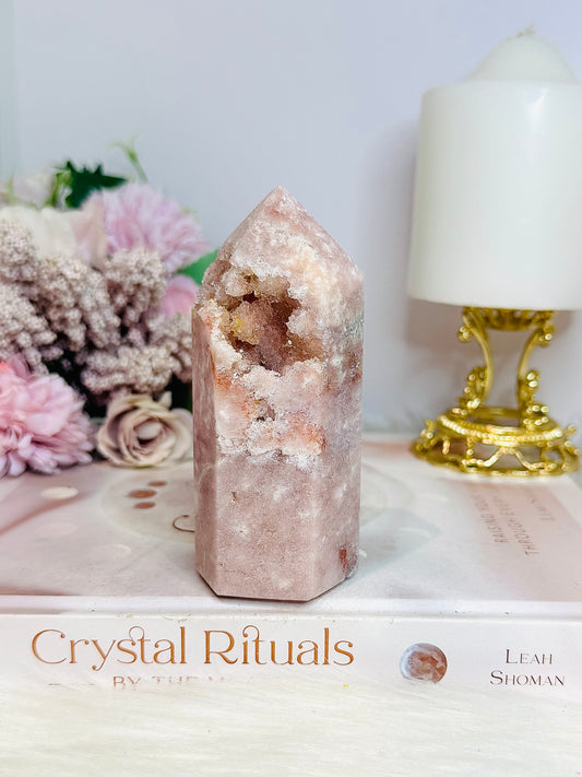 Druzy Pink Amethyst Tower 275g