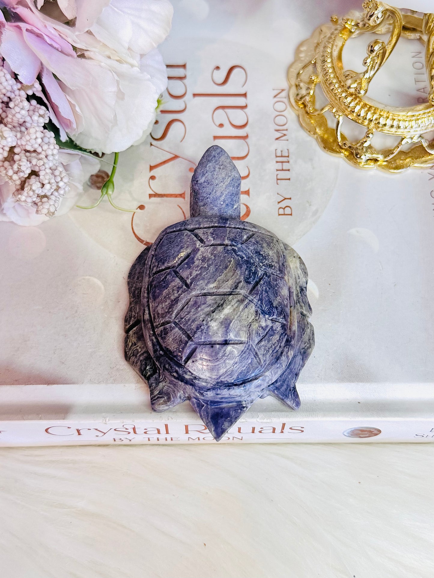Tiffany Stone 8cm Chunky Carved Turtle