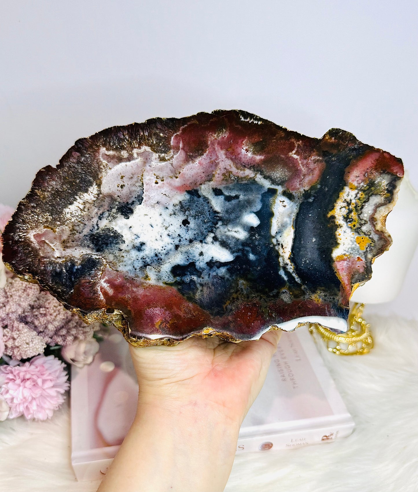 Large Jasper Chunky Slab 22cm 1.1KG On Stand