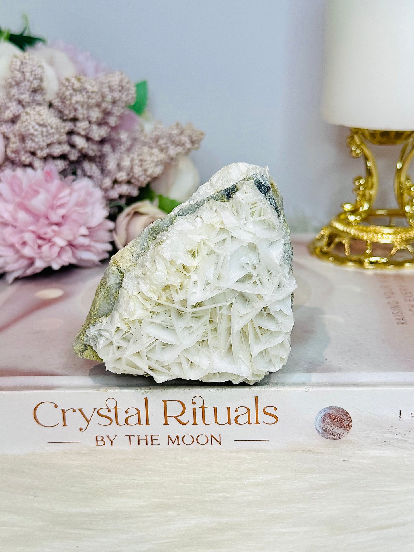 Natural Rose Calcite Specimen 230g
