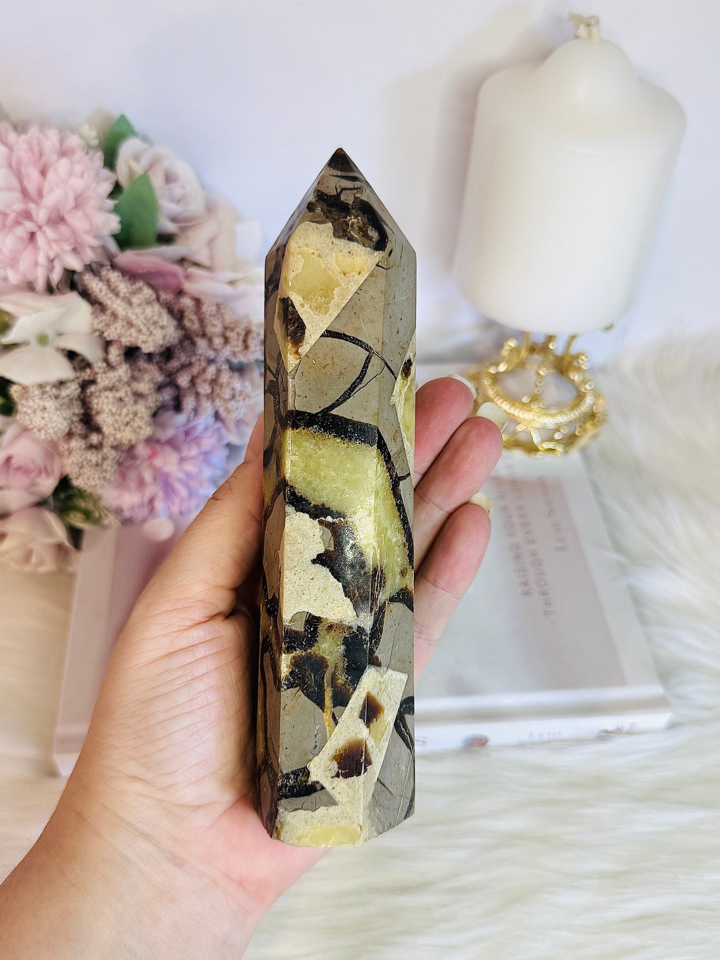 Perfect Large Chunky 17cm Septarian Tower