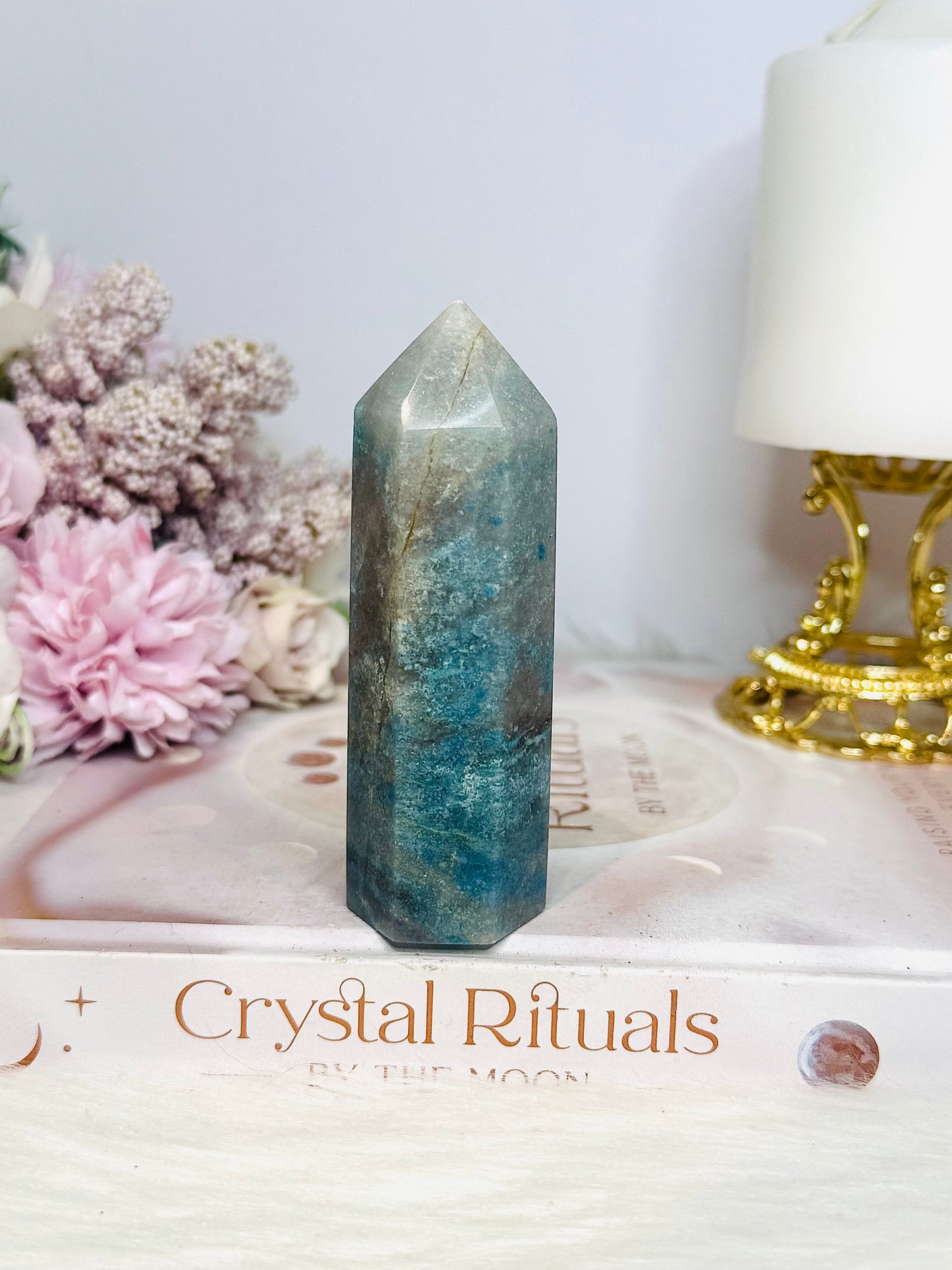 Natural Blue Trolleite Tower 9.5cm