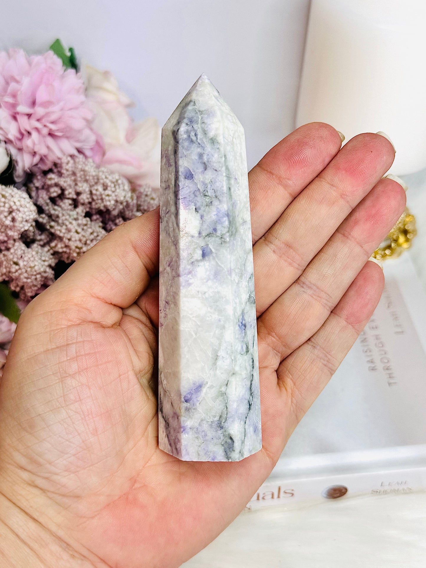 Beautiful 11cm Chunky Tiffany Stone Tower