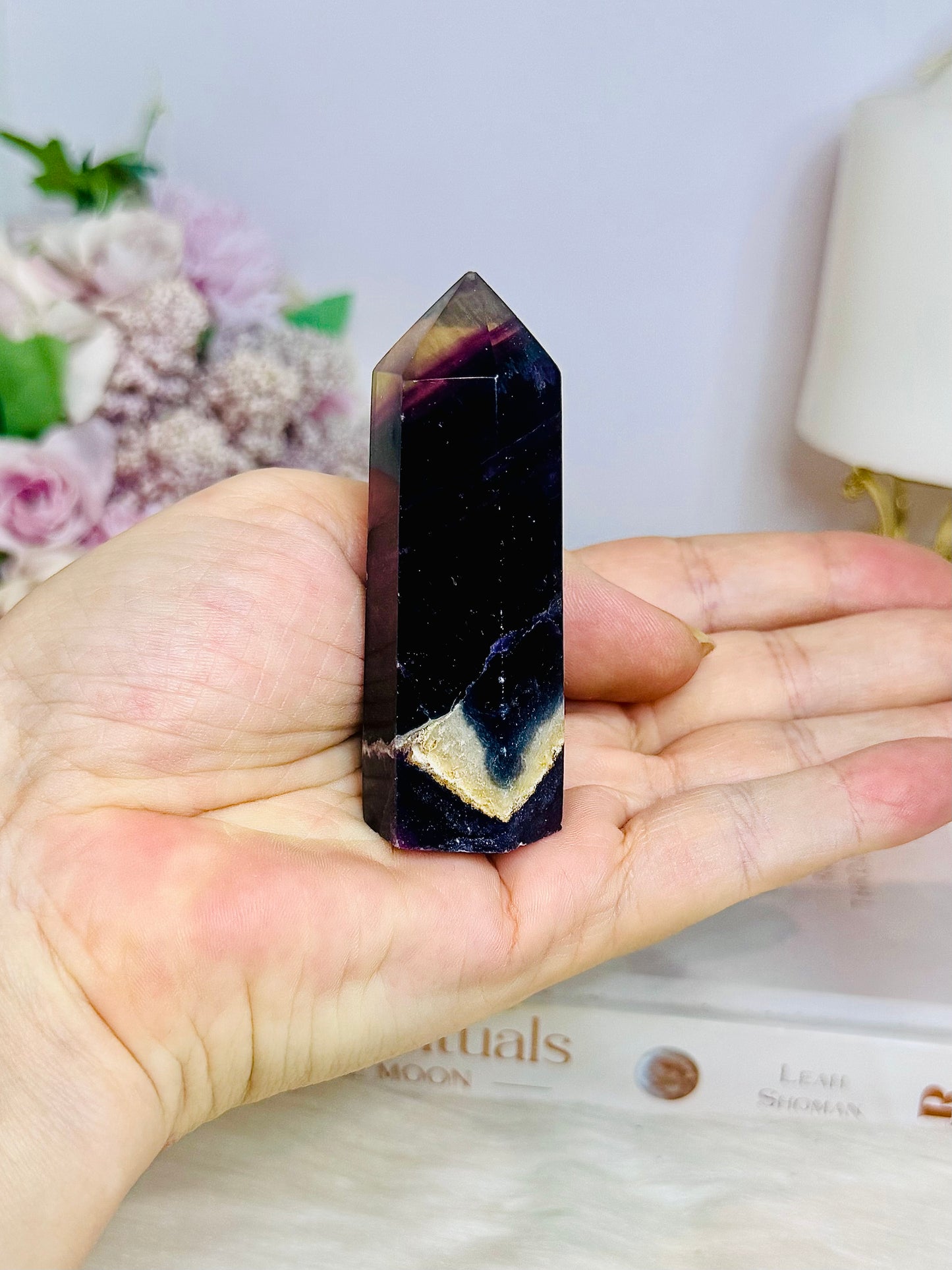 Purple Fluorite Tower 7.5cm