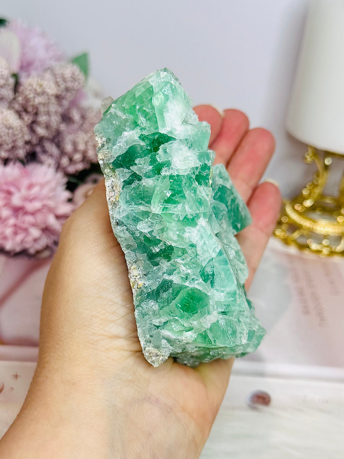 Natural Green Fluorite Thick Specimen 446g