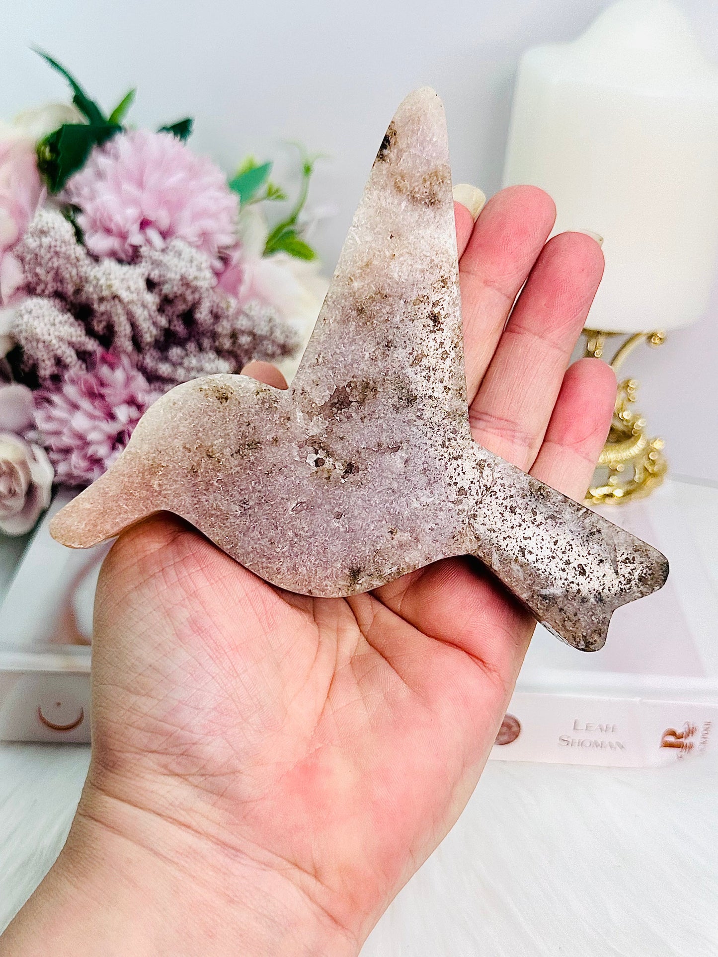 Pink Amethyst Chunky Bird From Brazil 13cm