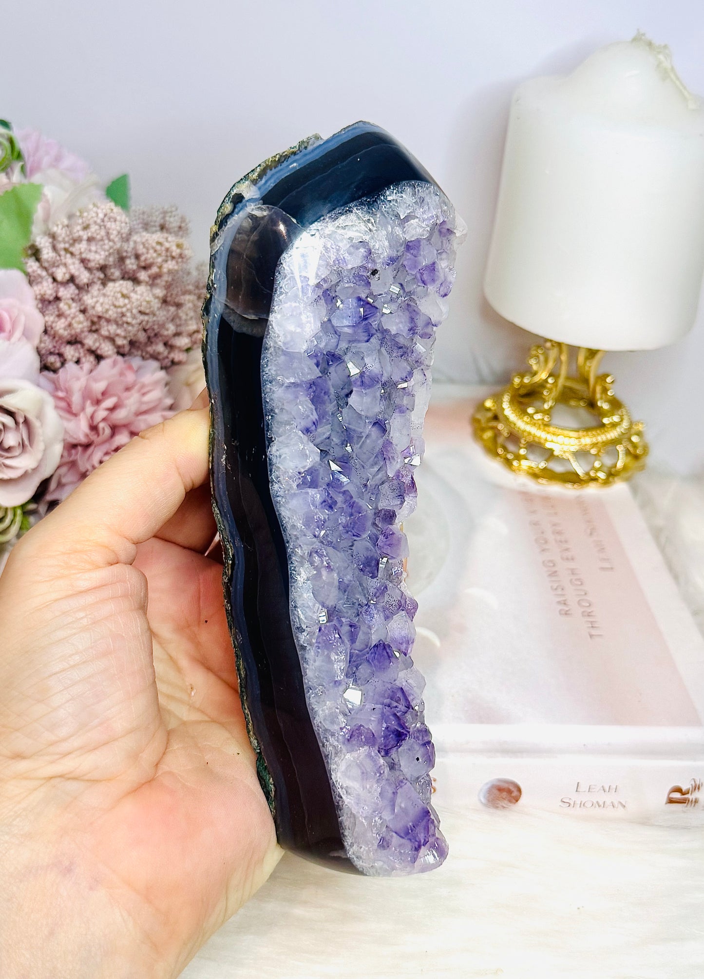 Amethyst Agate Freeform 16.5cm 430g