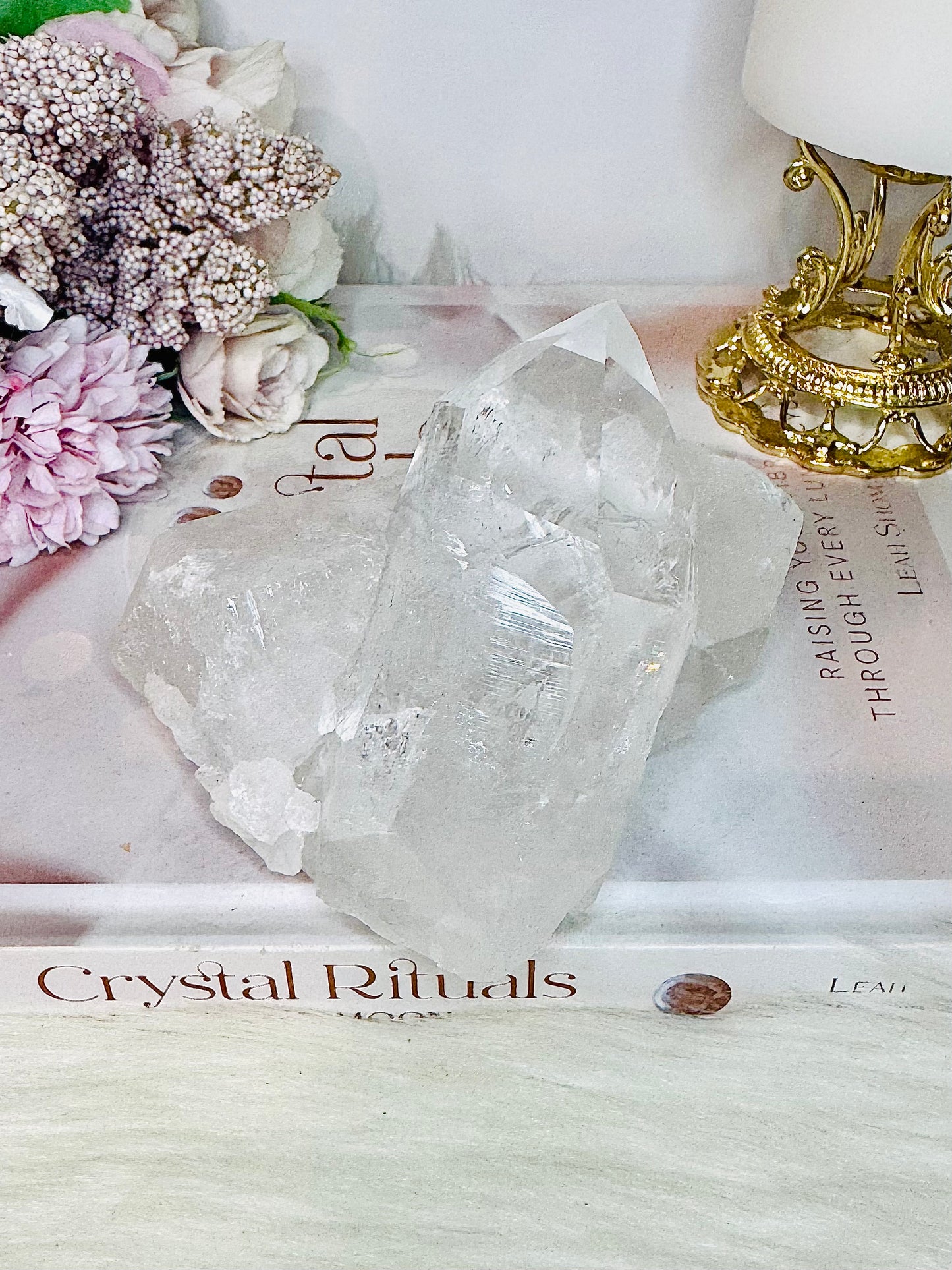 High Grade Large Natural Clear Quartz Cluster Specimen 550grams