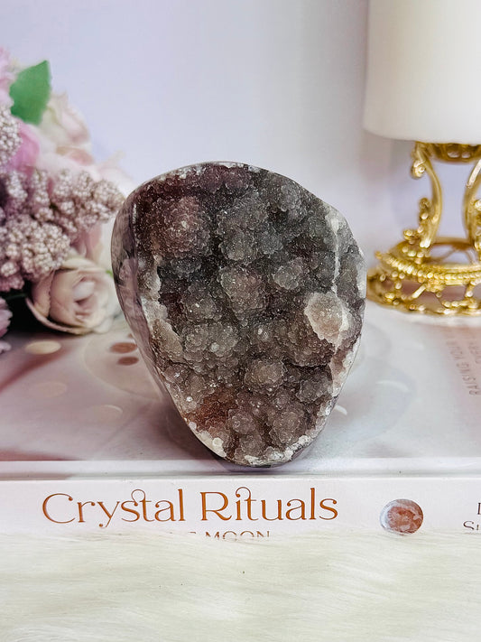 Galaxy Amethyst Base Cut Cluster From Brazil 8cm