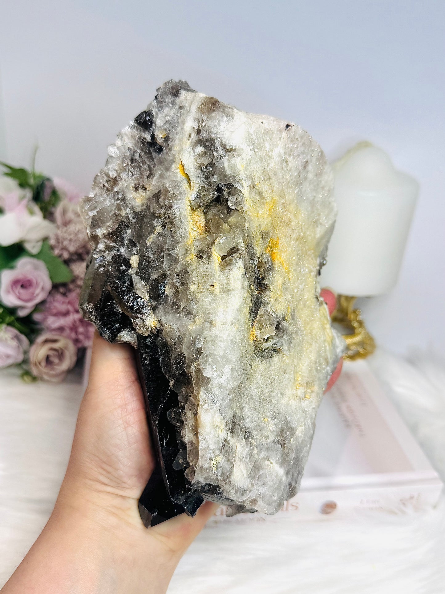 Large Smokey Quartz Specimen 1.7KG 18.5cm