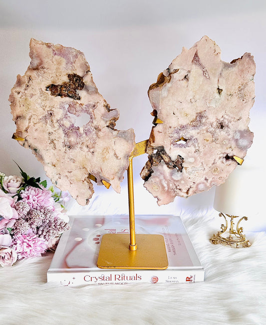 HUGE Druzy Pink Amethyst Wings 30cm x 30cm 1.35KG From Brazil