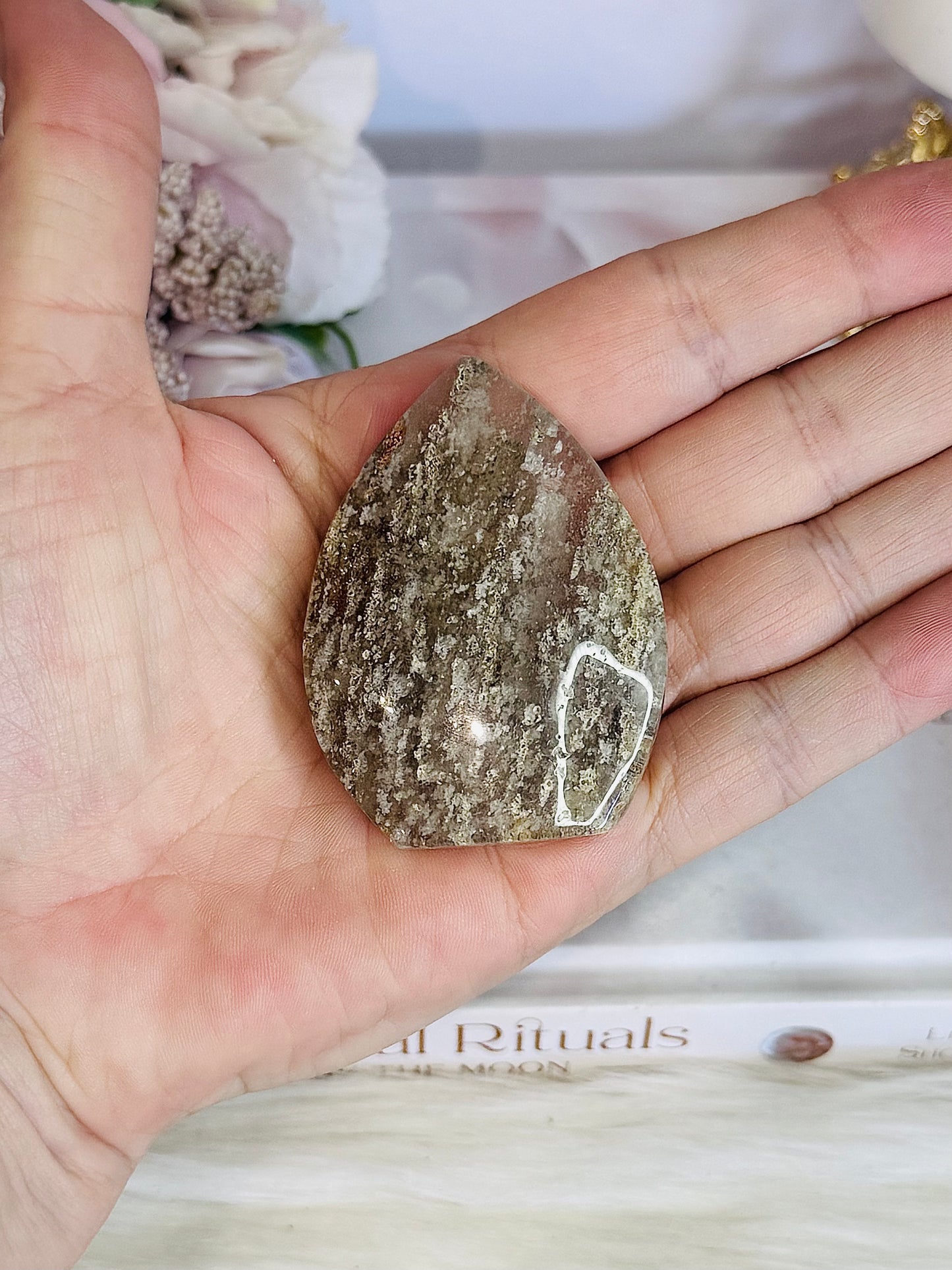 Natural 6.5cm Thousand Layer Crystal Carved Flame | Freeform