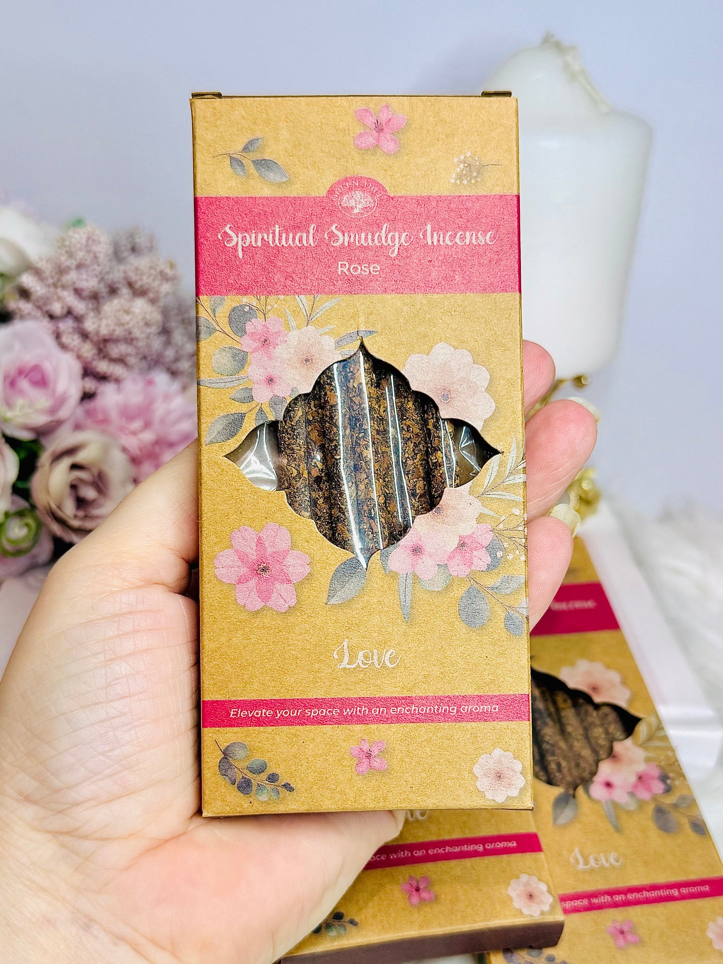 Rose Smudge Incense Sticks Pack of 8