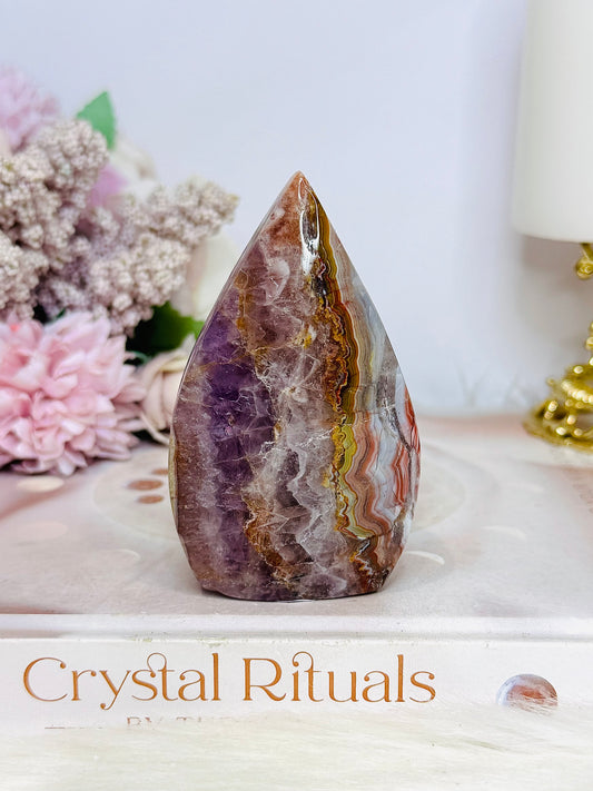 Amethyst X Agate Flame 8.5cm