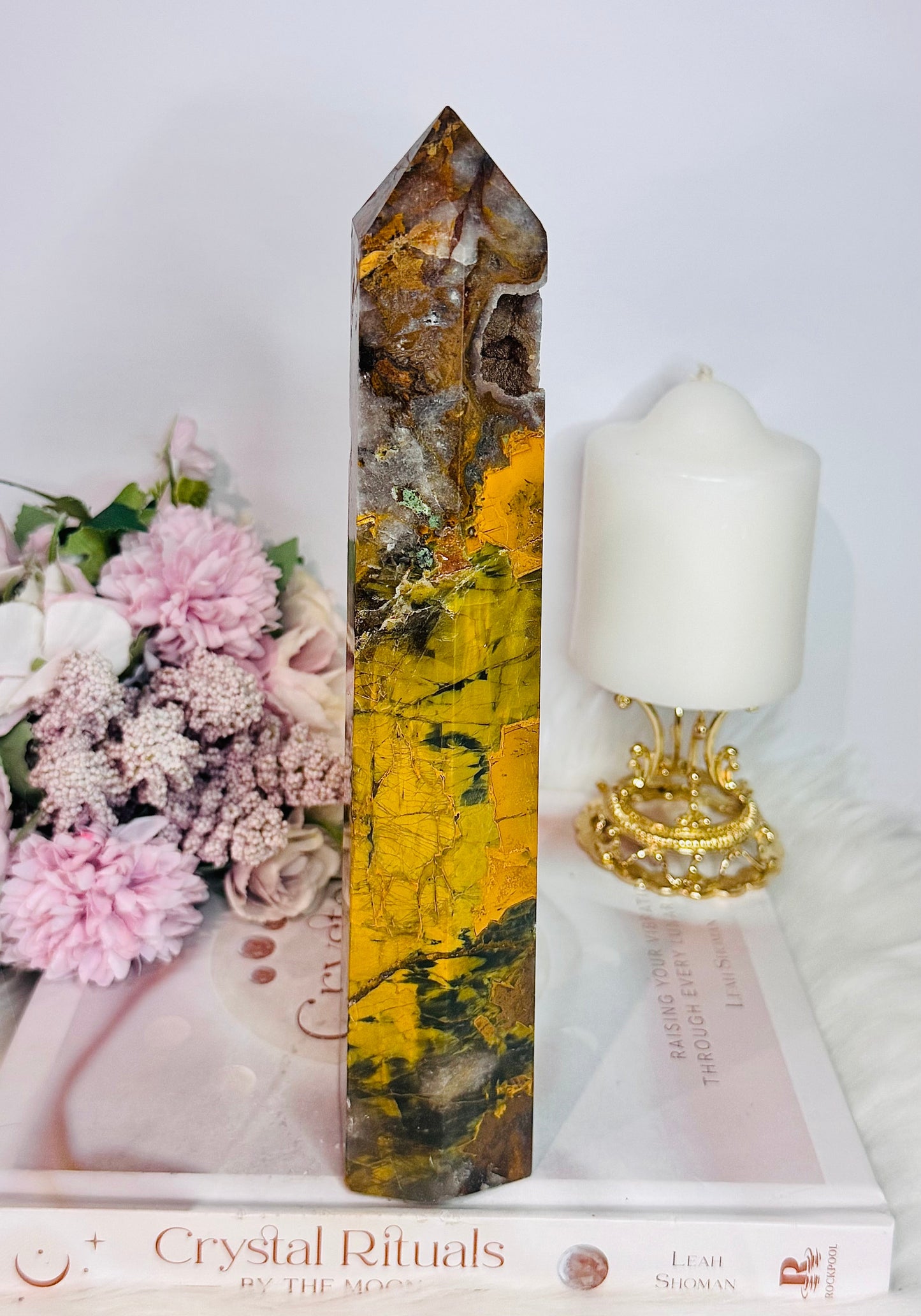 Large Chunky 25cm 918gram Pietersite Druzy Tower